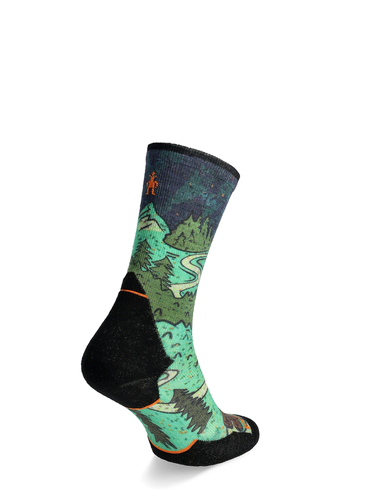 Běžecké ponožky Smartwool Trail Run Targeted Cushion Neature Print Crew Socks - twilight blue