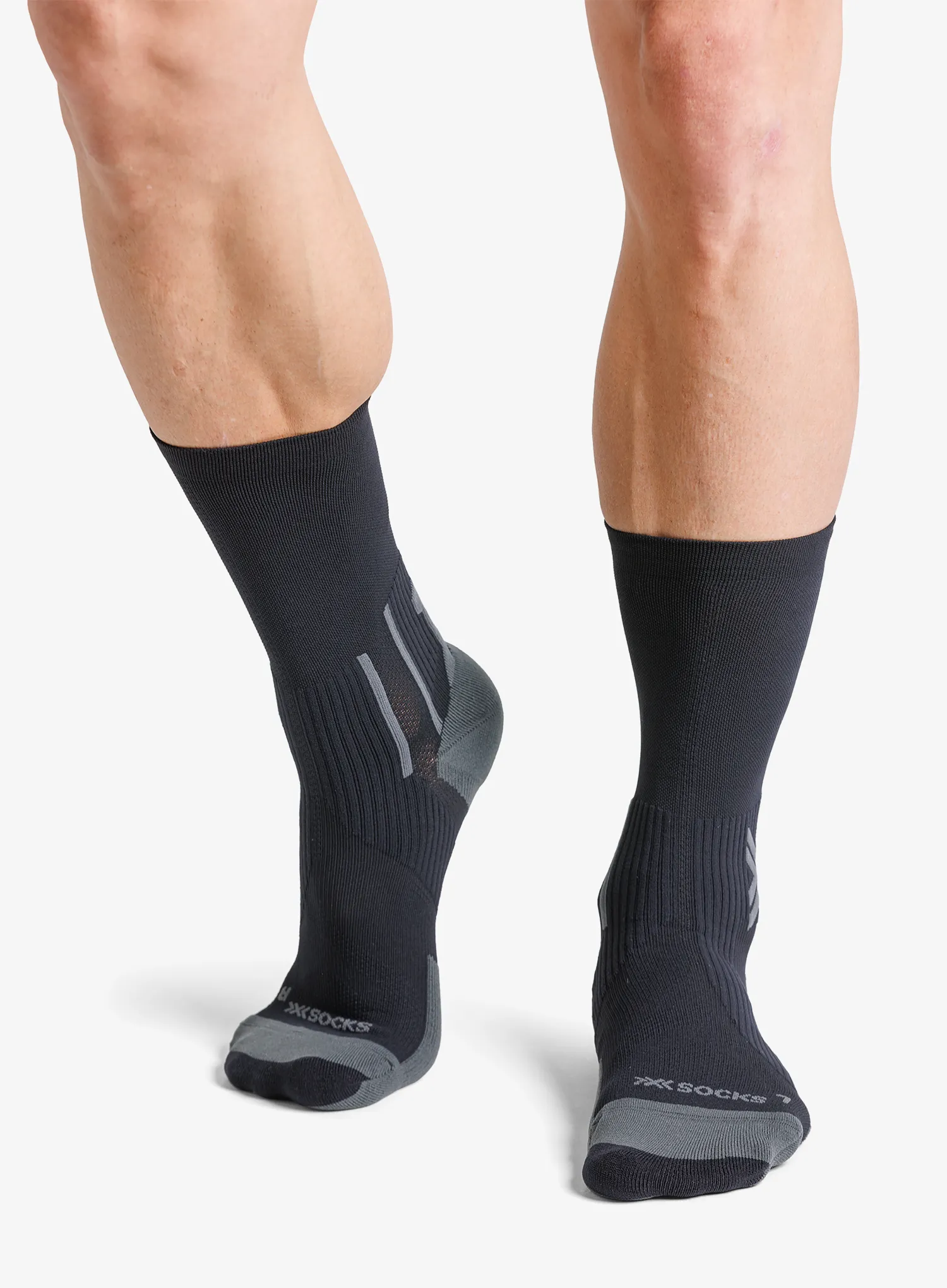 Běžecké ponožky X-Socks Run Perform Crew - black/charcoal