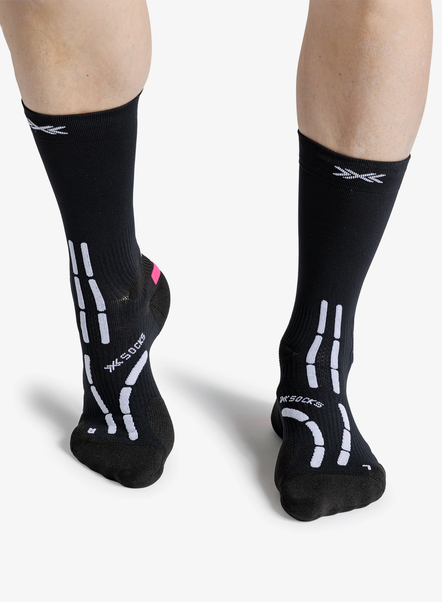 Běžecké ponožky X-Socks Trail Anatomix Crew - x black/x white