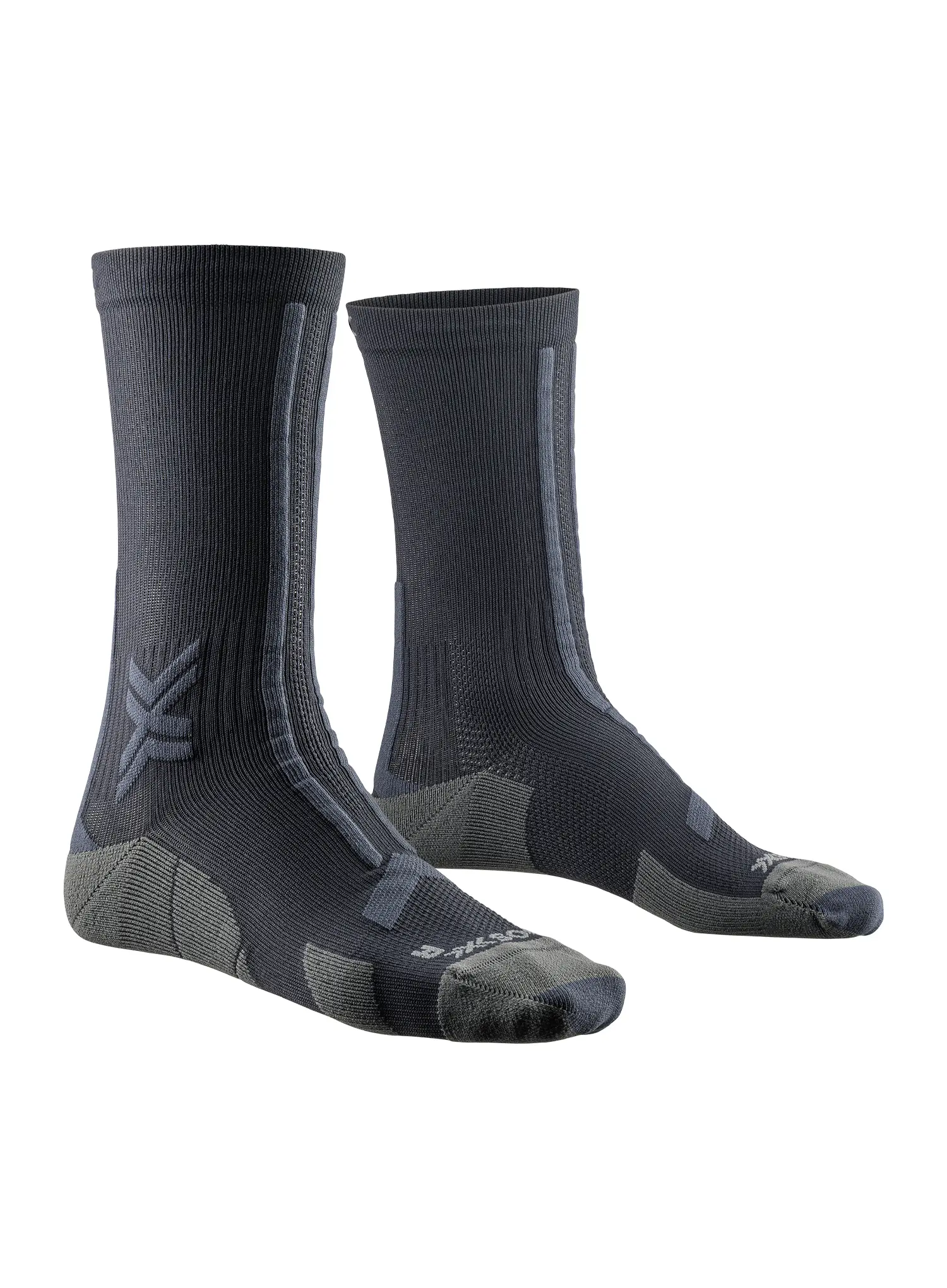 Běžecké ponožky X-Socks Trail Run Discover Crew - black/charcoal