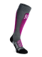 Dámské lyžařské ponožky UYN Ski All Mountain - medium grey melange/purple