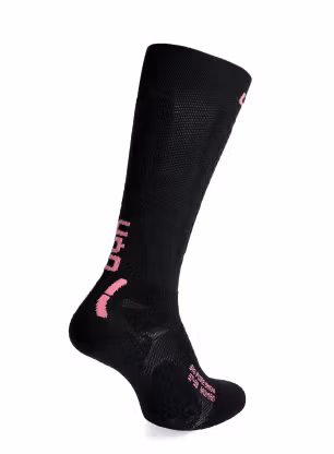 Dámské lyžařské ponožky UYN Ski One Pure Snow Socks - black/pink