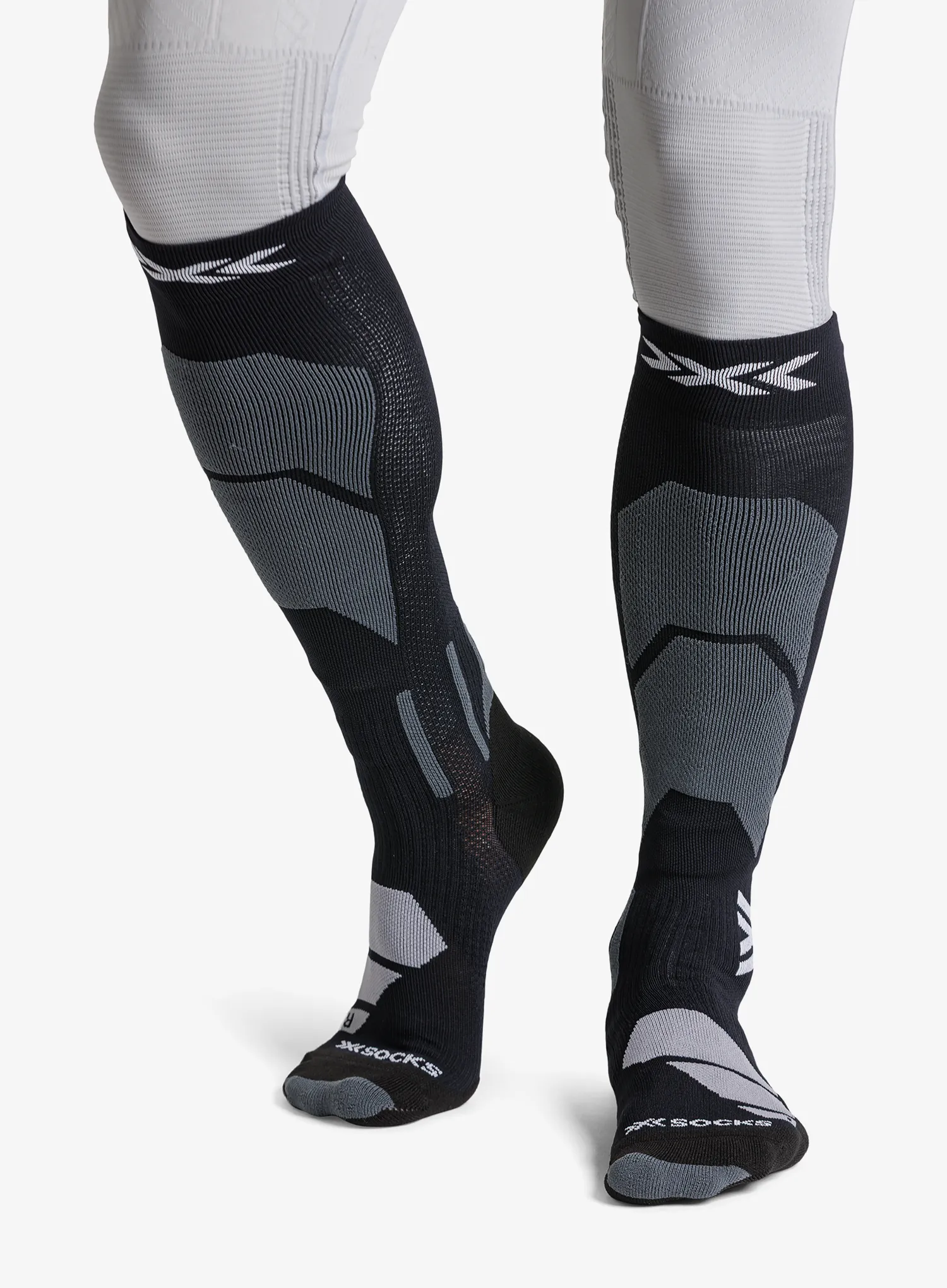 Lyžařské ponožky X-Socks Ski Perform OTC - x black/light grey