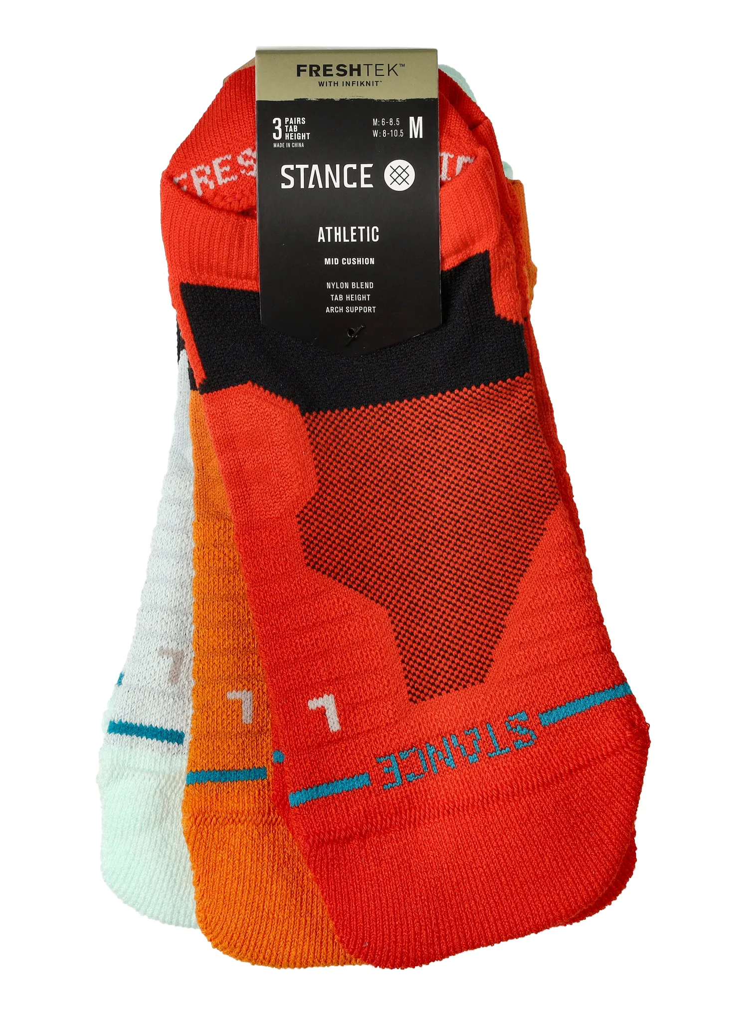Ponožky Stance Box Checked Mid Tab 3 Pack - multi