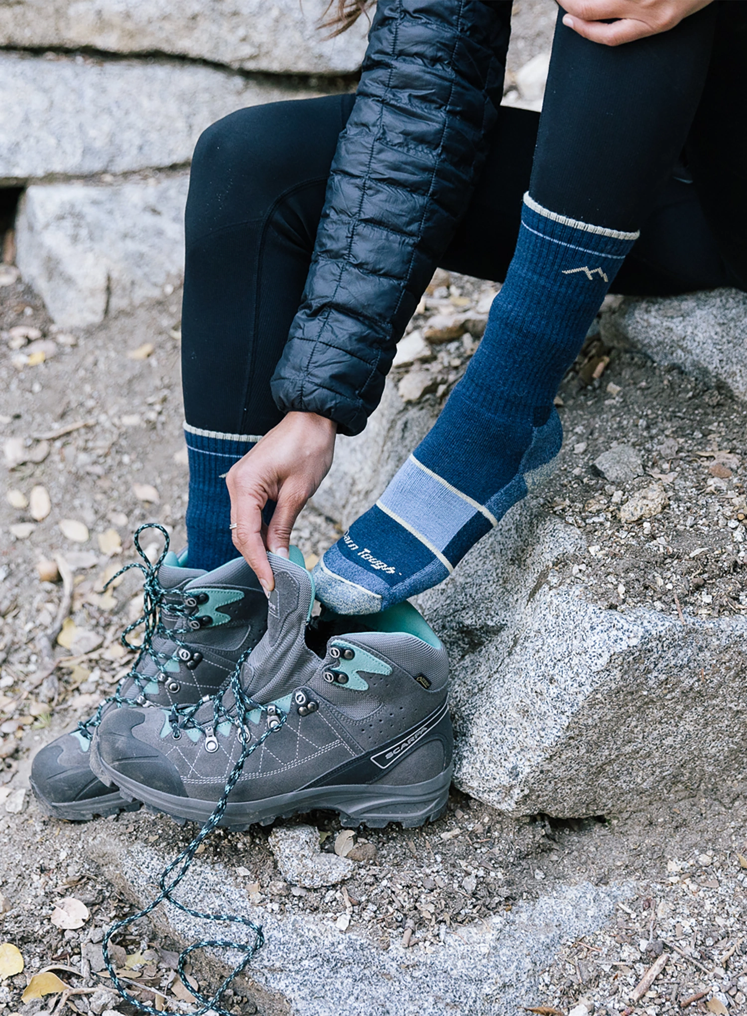 Trekingové ponožky Darn Tough Hiker Boot Midweight with Full Cushion - eclipse