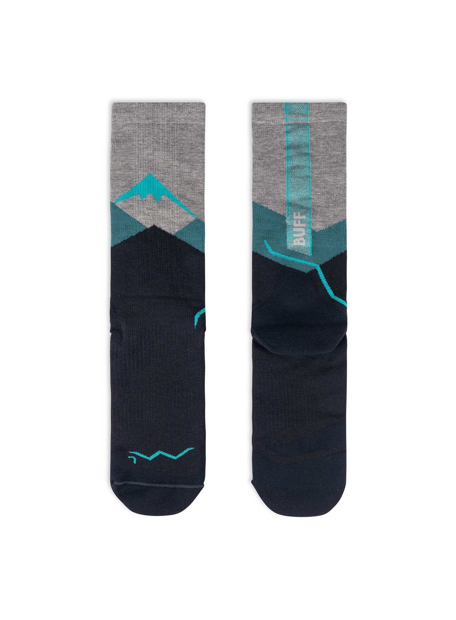 Turistické ponožky Buff Merino LIghtweight Crew Sock LWC1 - teal