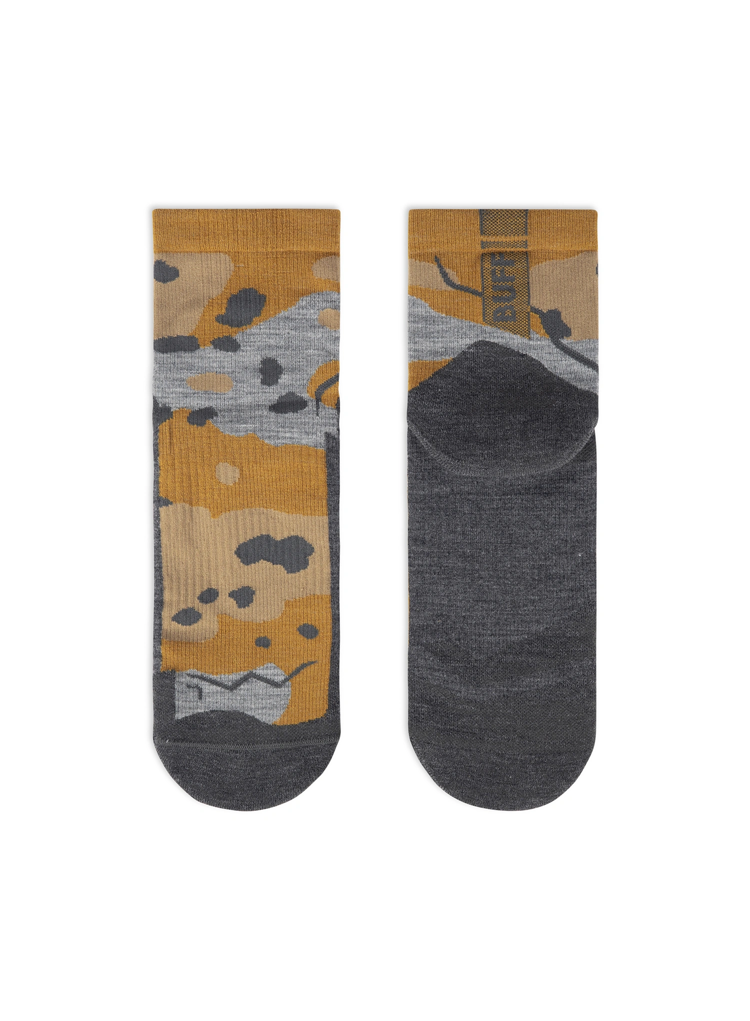 Turistické ponožky Buff Merino LIghtweight Quarter Sock LWQ2 - umber khaki