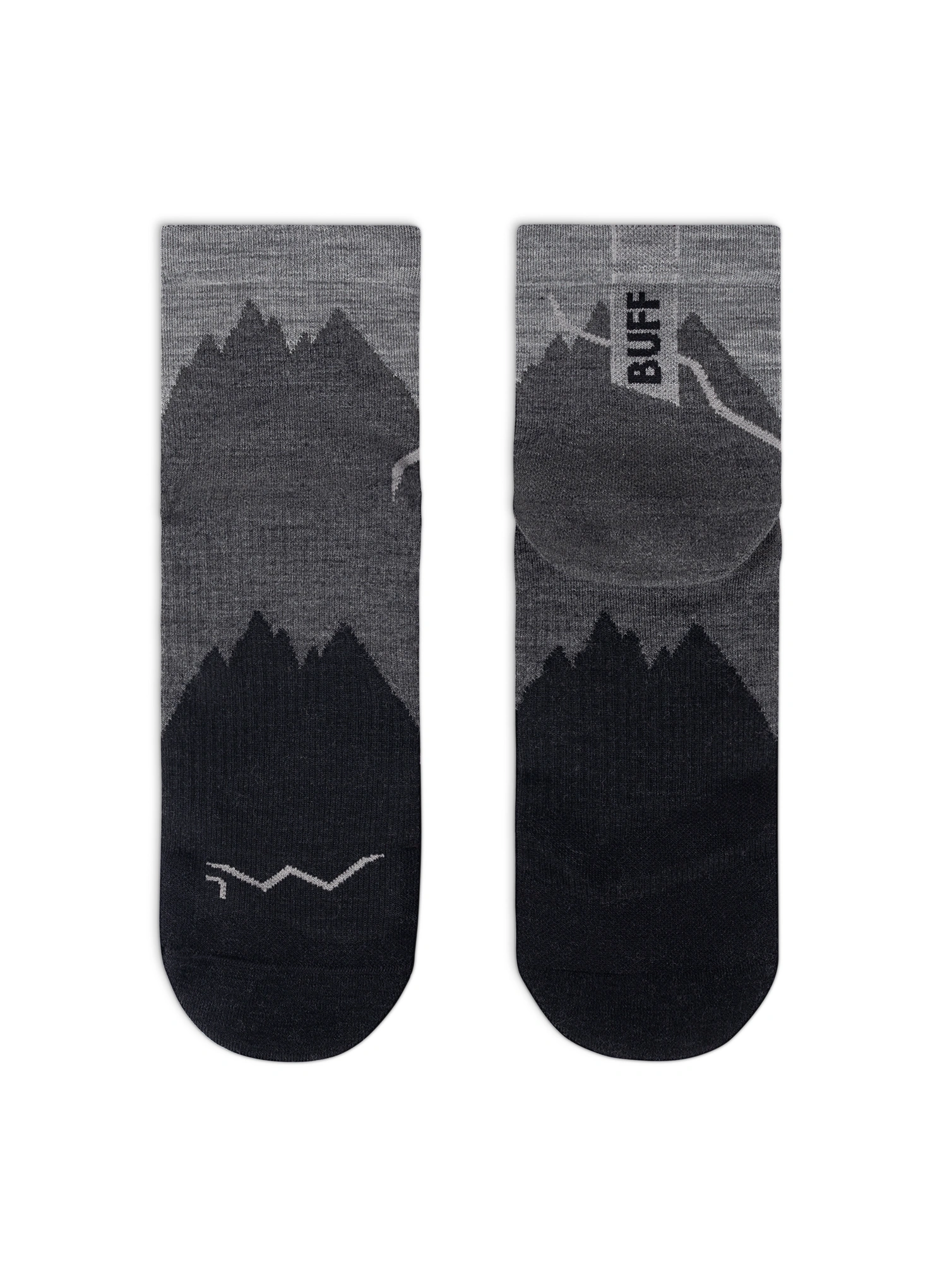 Turistické ponožky Buff Merino LIghtweight Quarter Sock LWQ3 - black