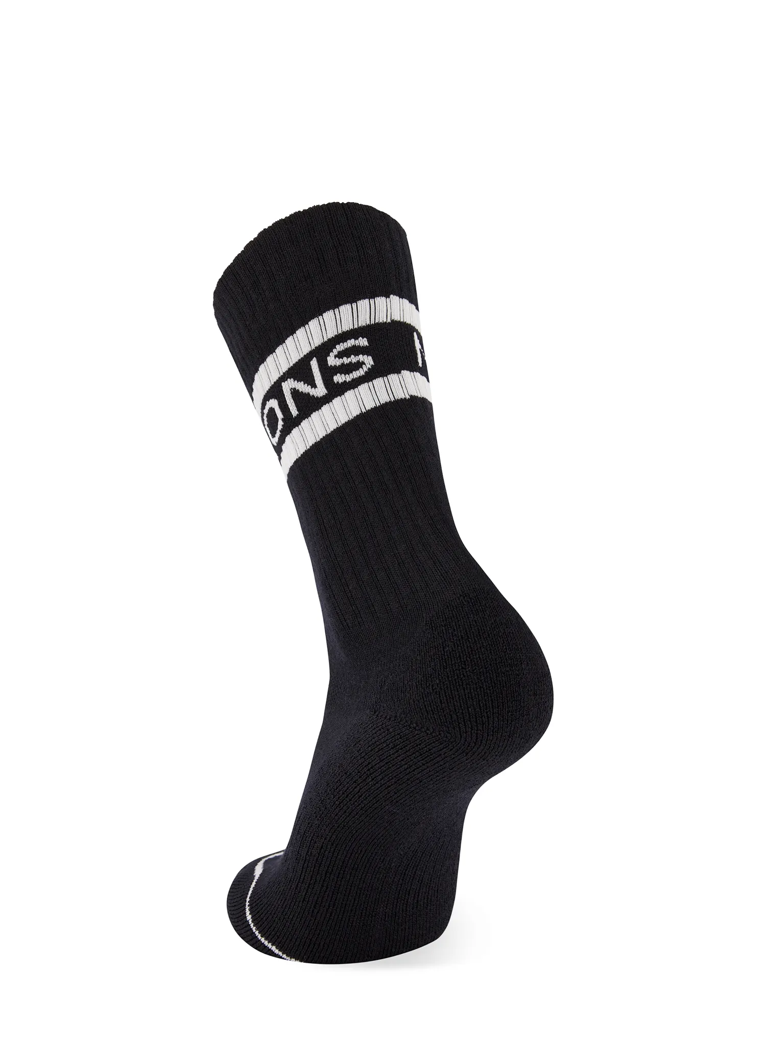 Turistické ponožky Mons Royale Signature Merino Crew Sock - black/white