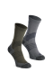 Turistické ponožky Salomon X Ultra Access Crew 2-Pack - excalibur/olive night