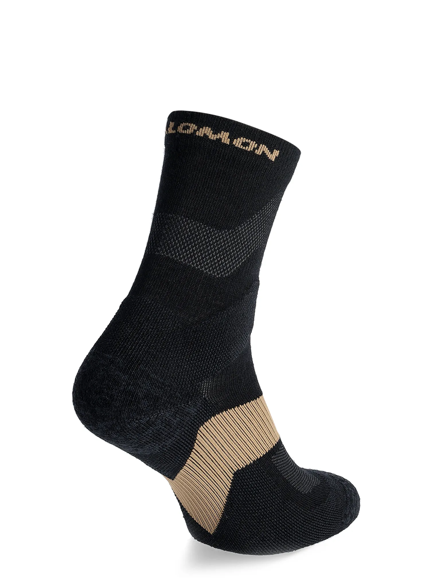 Turistické ponožky Salomon X Ultra Crew - black/kelp