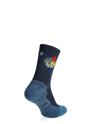 Turistické ponožky Stance Peaks Ribbed Light Crew - navy