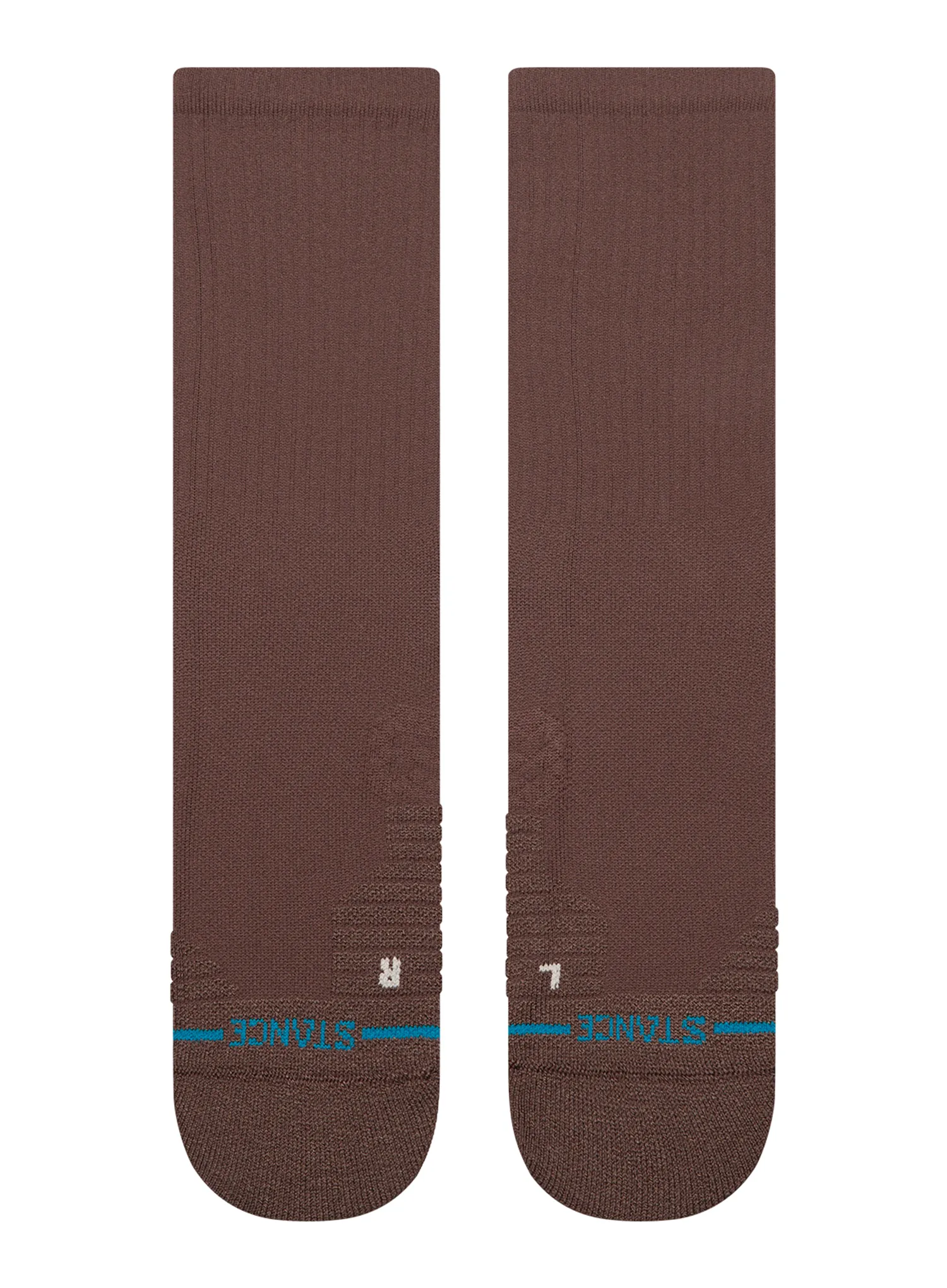 Turistické ponožky Stance Solid Mid Ribbed Crew - brown