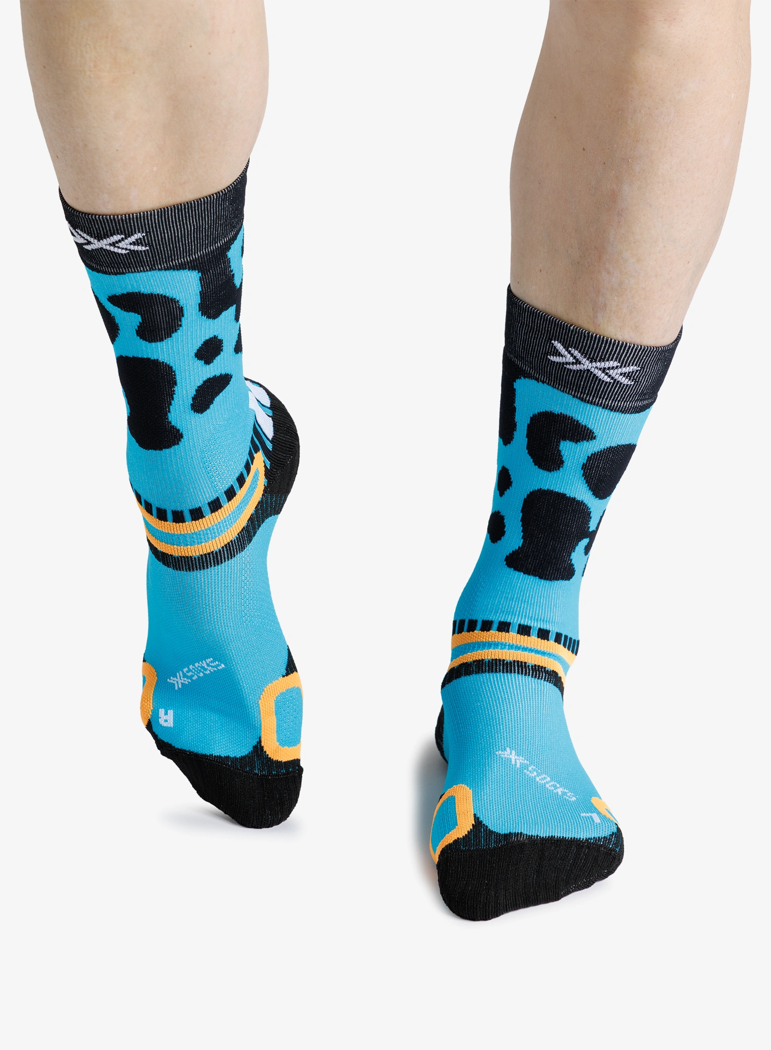 Turistické ponožky X-Socks Hike Discover Crew - punchy blue frog