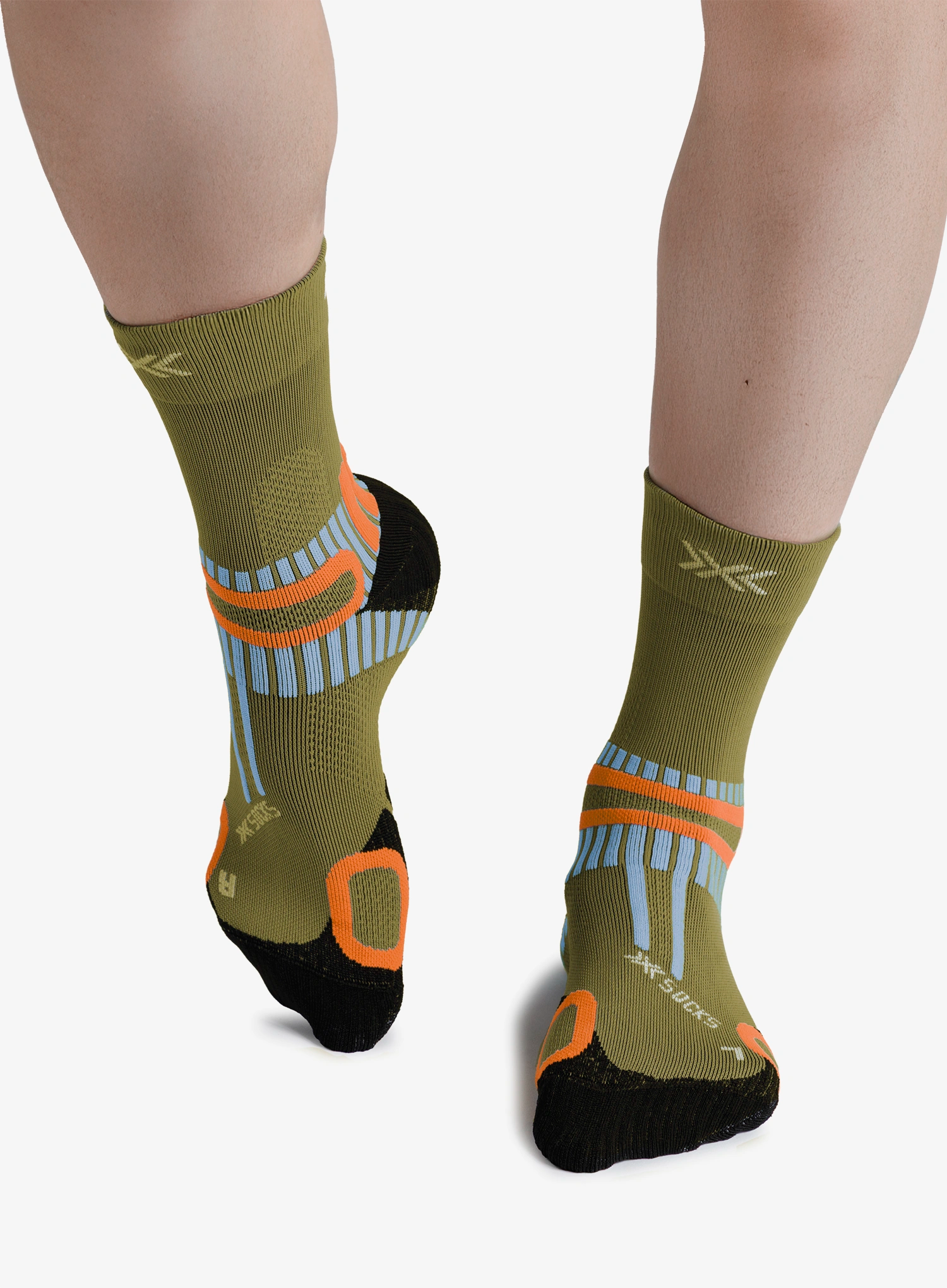 Turistické ponožky X-Socks Hike Perform Ankle - olive