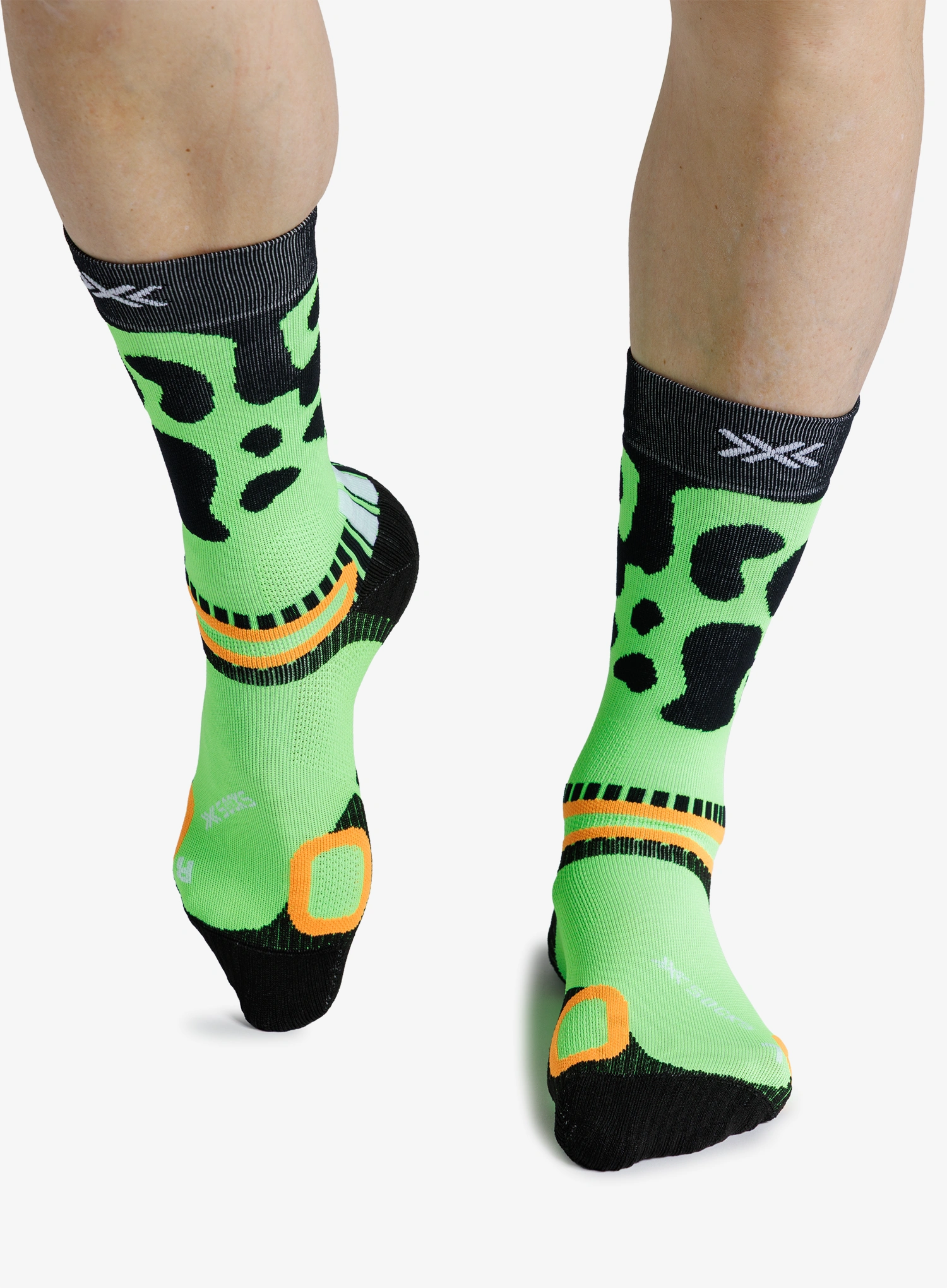 Ponožky X-Socks Hike Discover Crew - fluo green frog