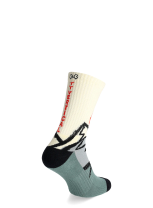 Ponožky Y&Y Vertical Mountain Origins - cream/green