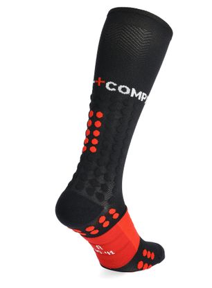 Běžecké ponožky Compressport Compression Full Socks Run - black