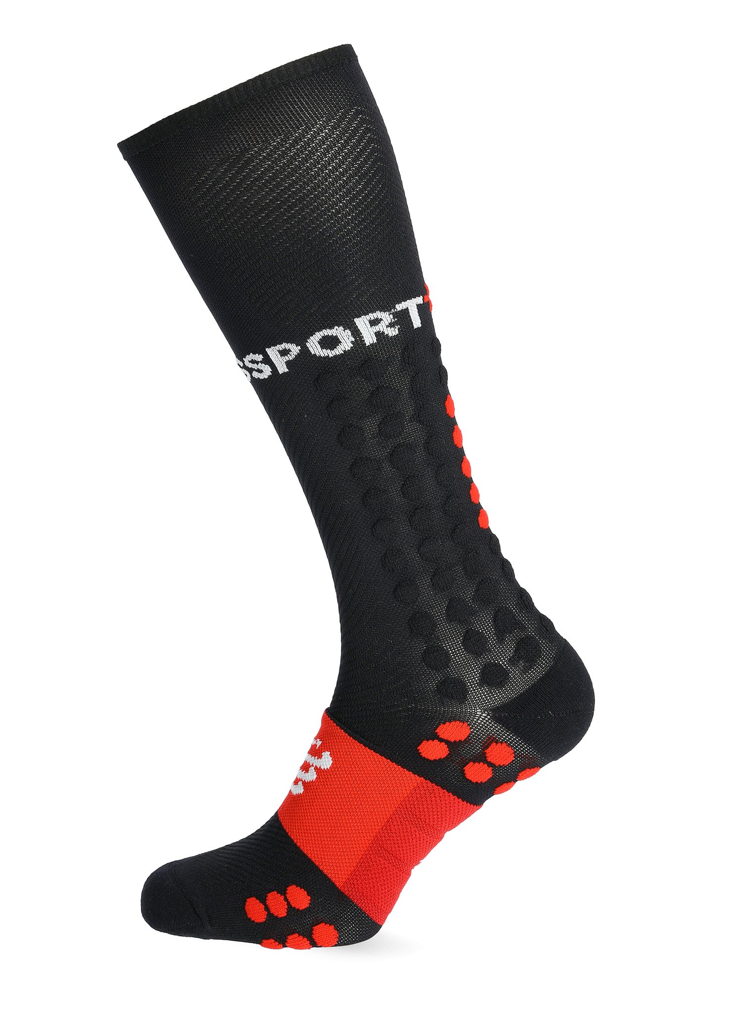 Běžecké ponožky Compressport Compression Full Socks Run - black
