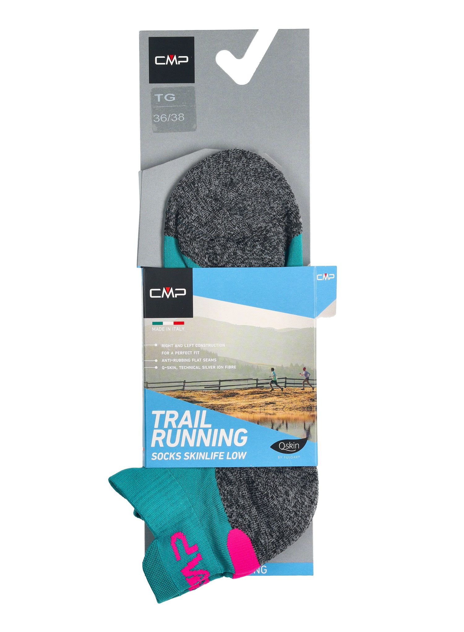 Běžecké ponožky dámské CMP Running Sock SkinLife - lake