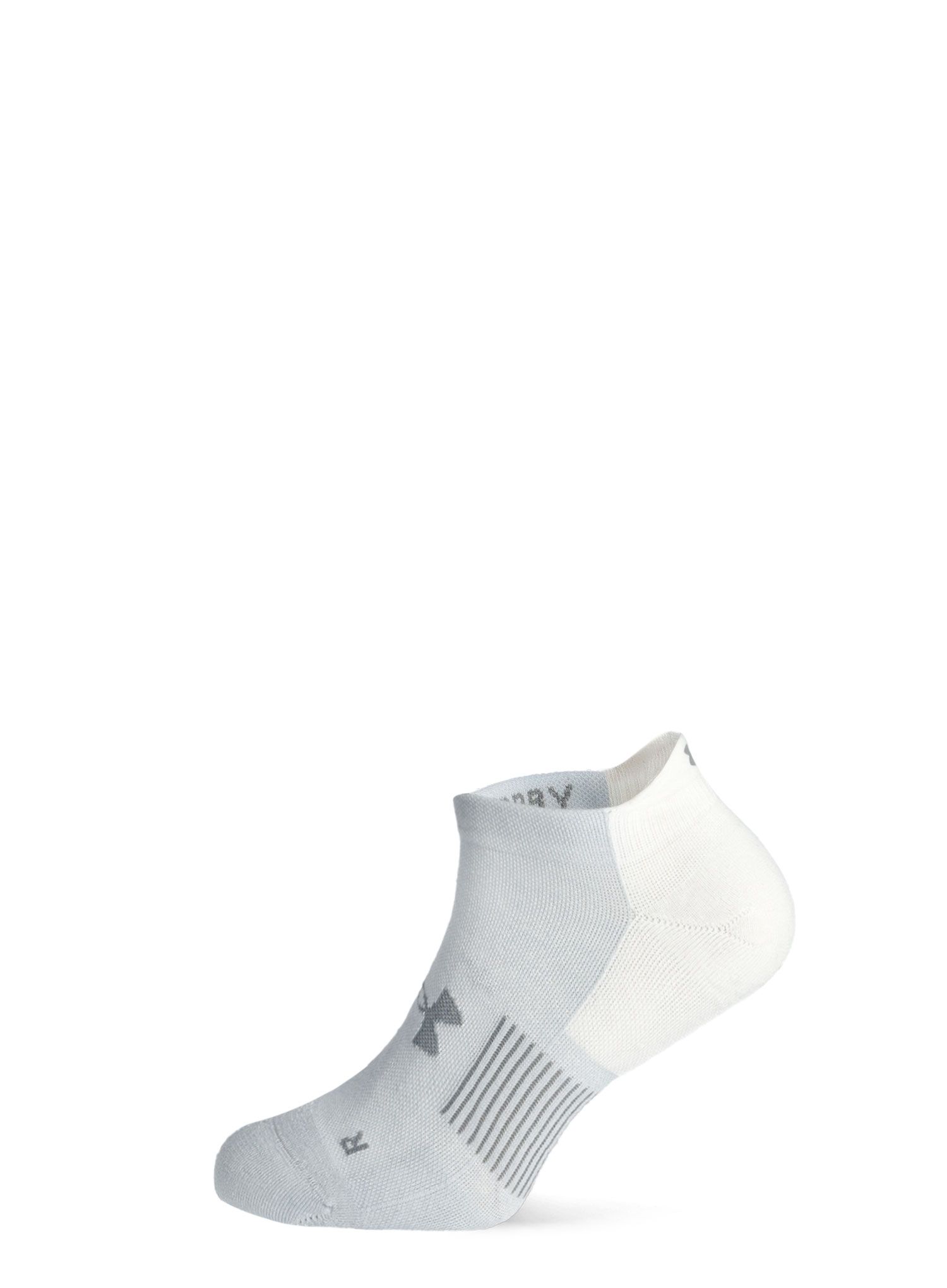 Běžecké ponožky Under Armour ArmourDry Run No Show - wht/gry