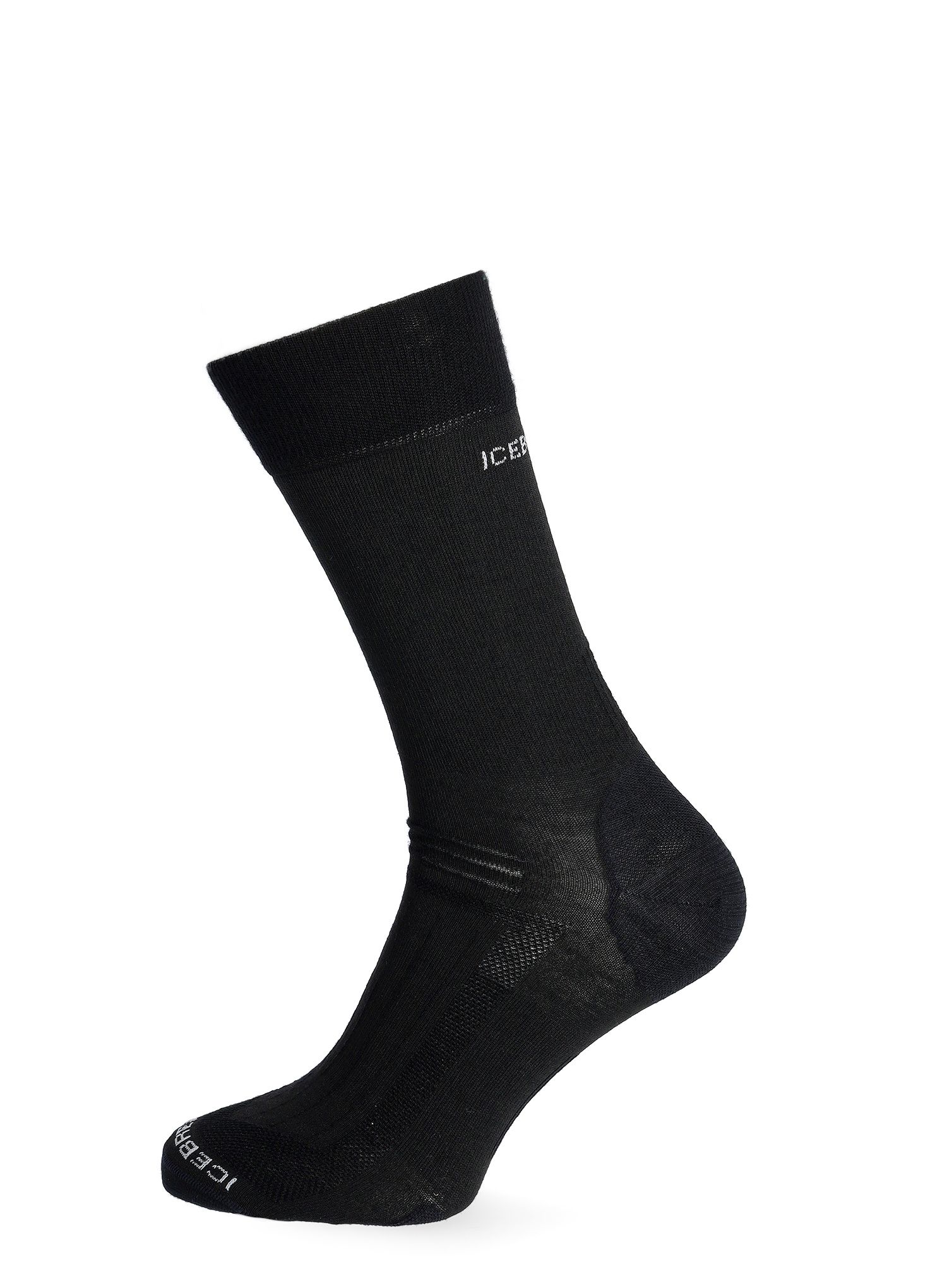 Ponožky Icebreaker Hike Liner Crew - black/jet hthr