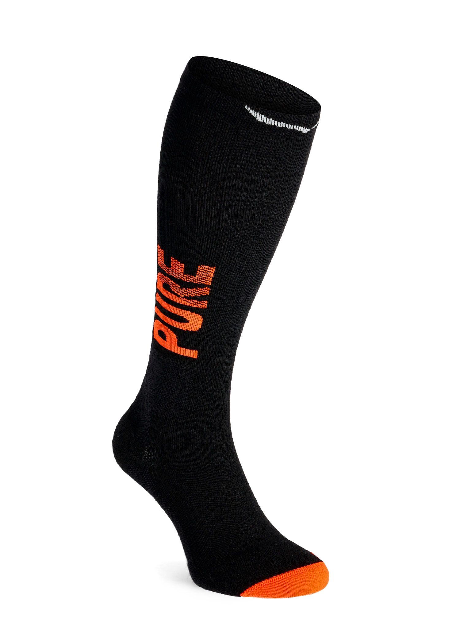 Skialpové ponožky Salewa Sella Pure MTN AM Sock - black out/fluo orange
