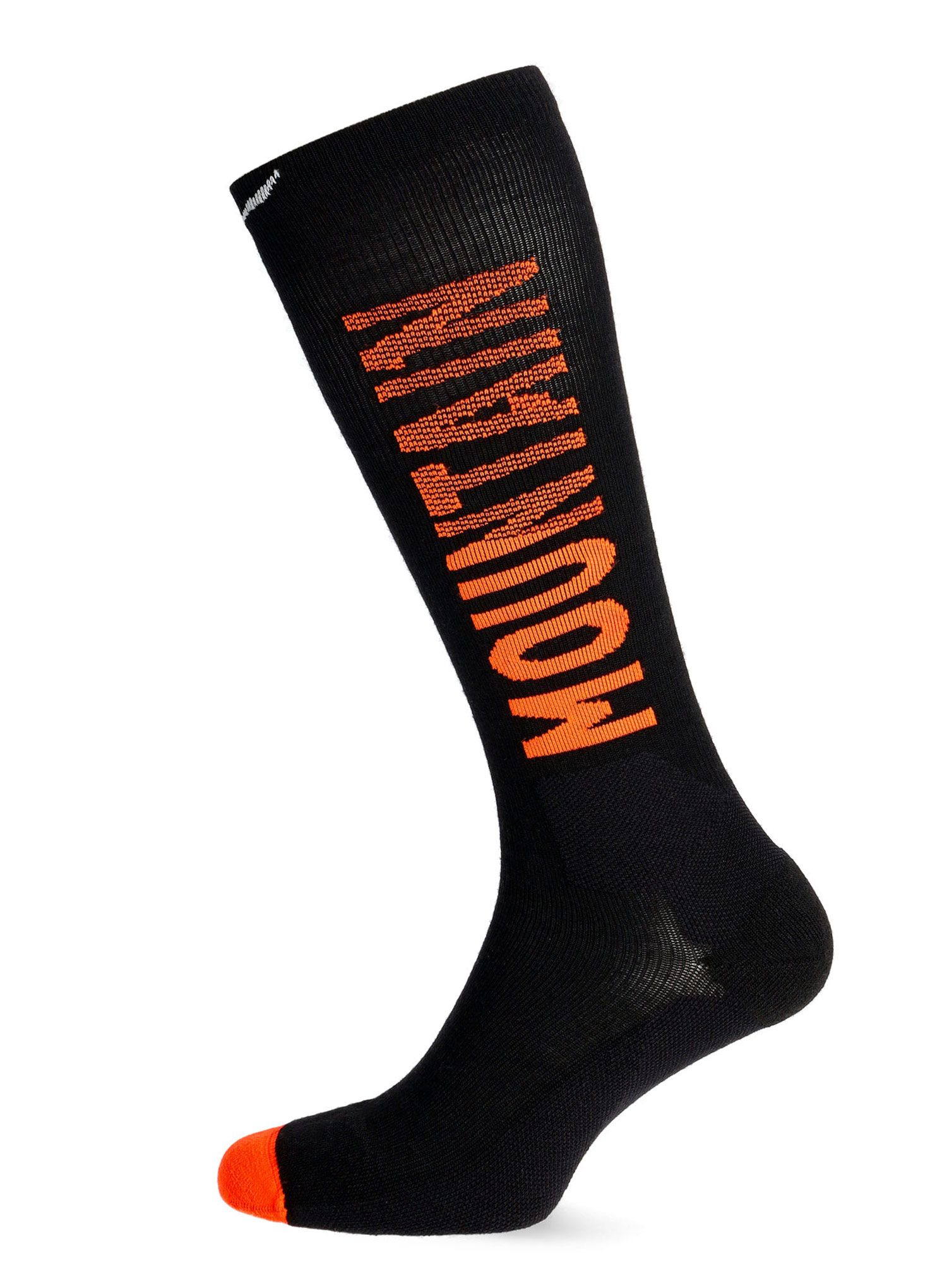 Skialpové ponožky Salewa Sella Pure MTN AM Sock - black out/fluo orange