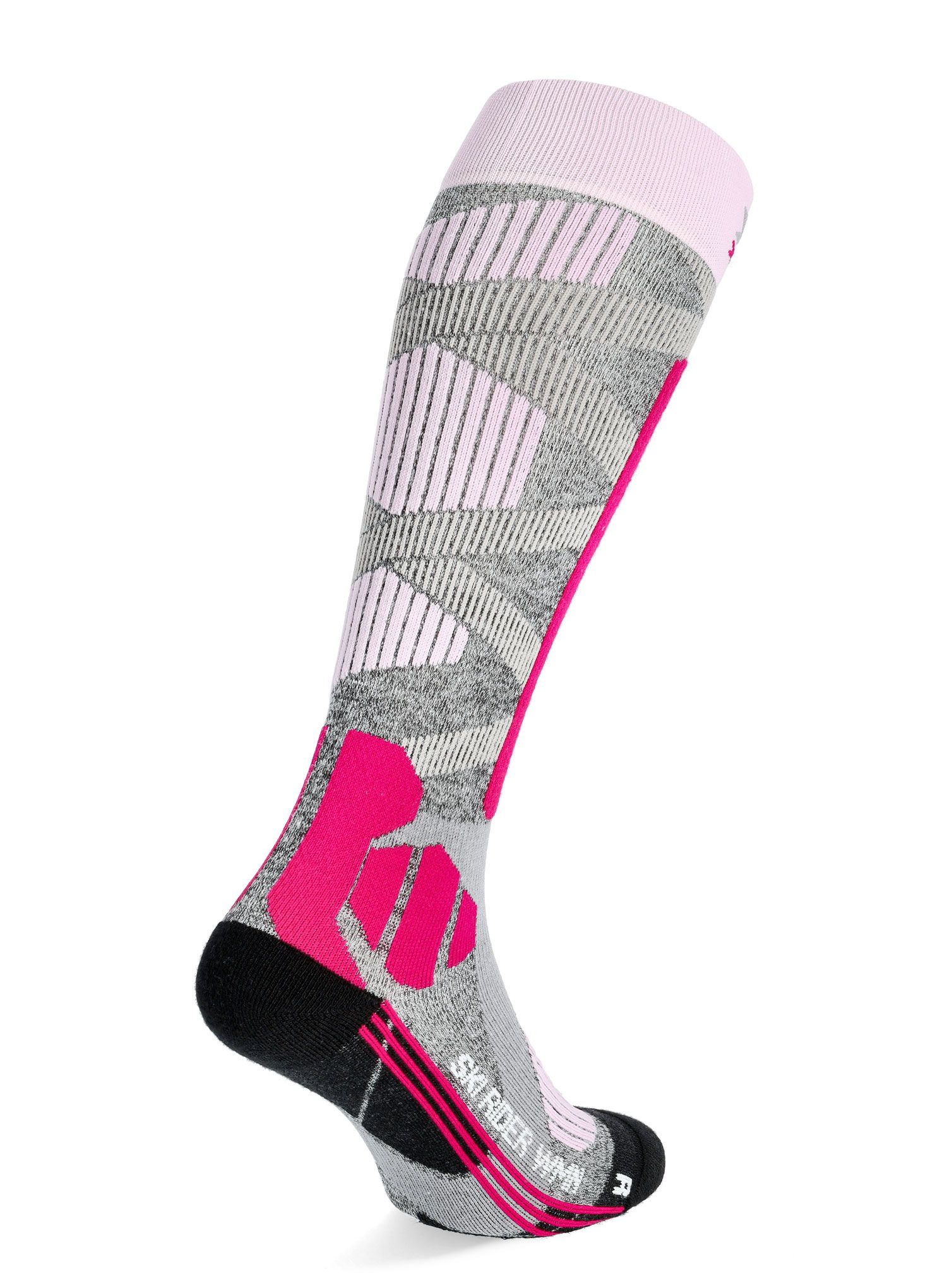 Dámské lyžařské ponožky X-Socks Ski Rider 4.0 - grey/pink