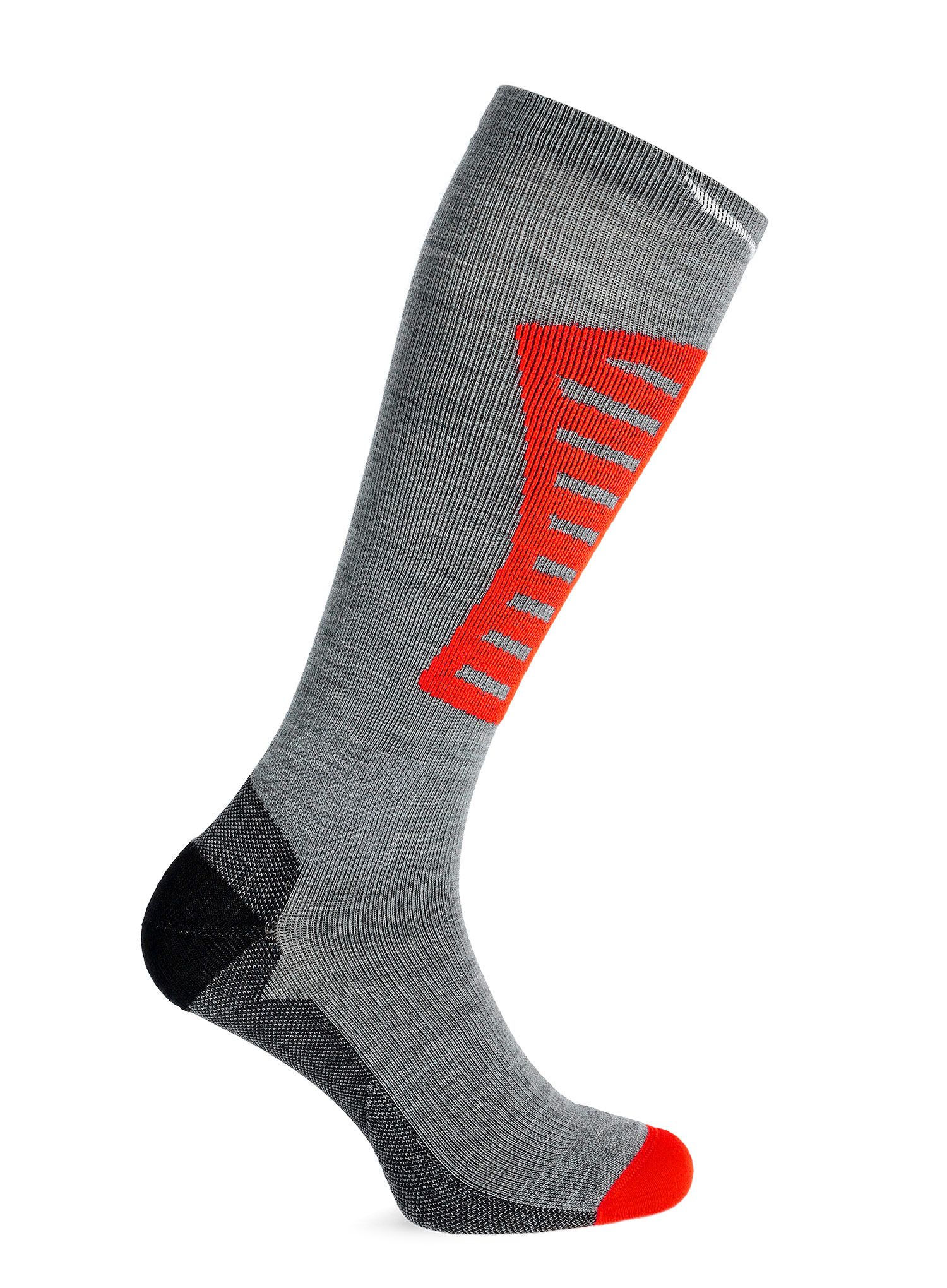 Dámské skialpové ponožky Salewa Sella Dryback AM Sock - grey mel/fluo coral
