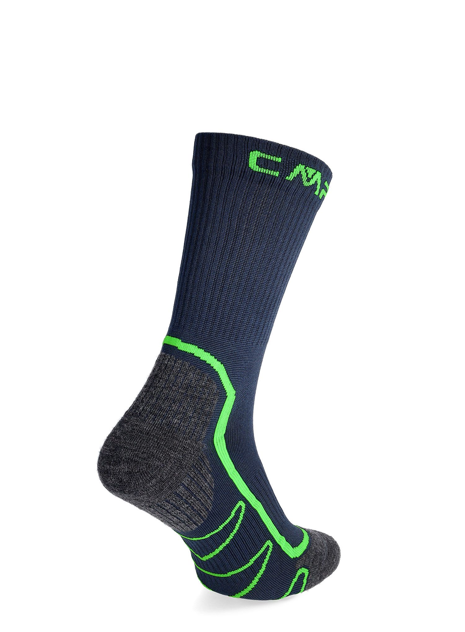 Ponožky turistické CMP Trekking Sock Poly Mid - b.blue/verde fluo