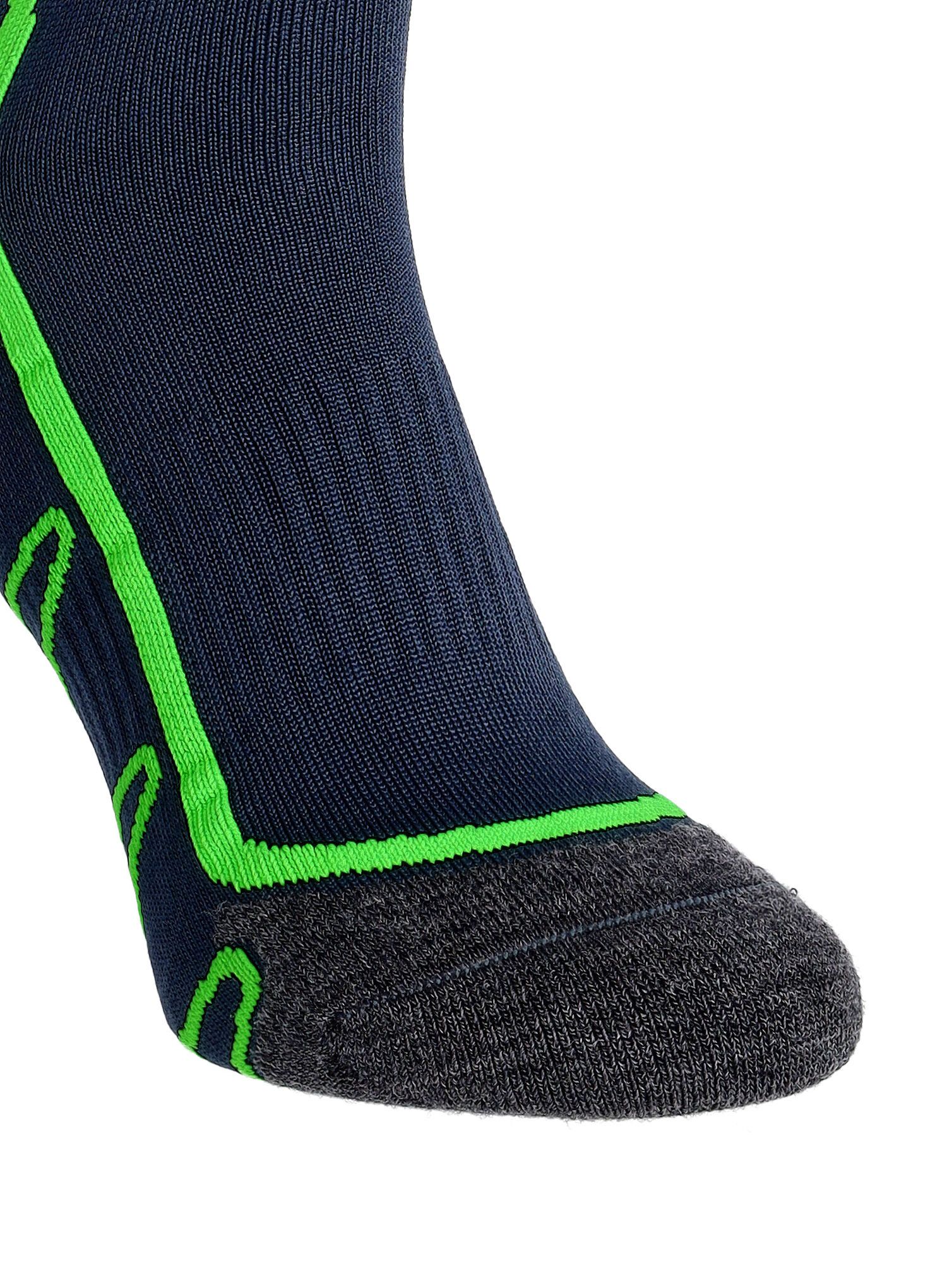 Ponožky turistické CMP Trekking Sock Poly Mid - b.blue/verde fluo