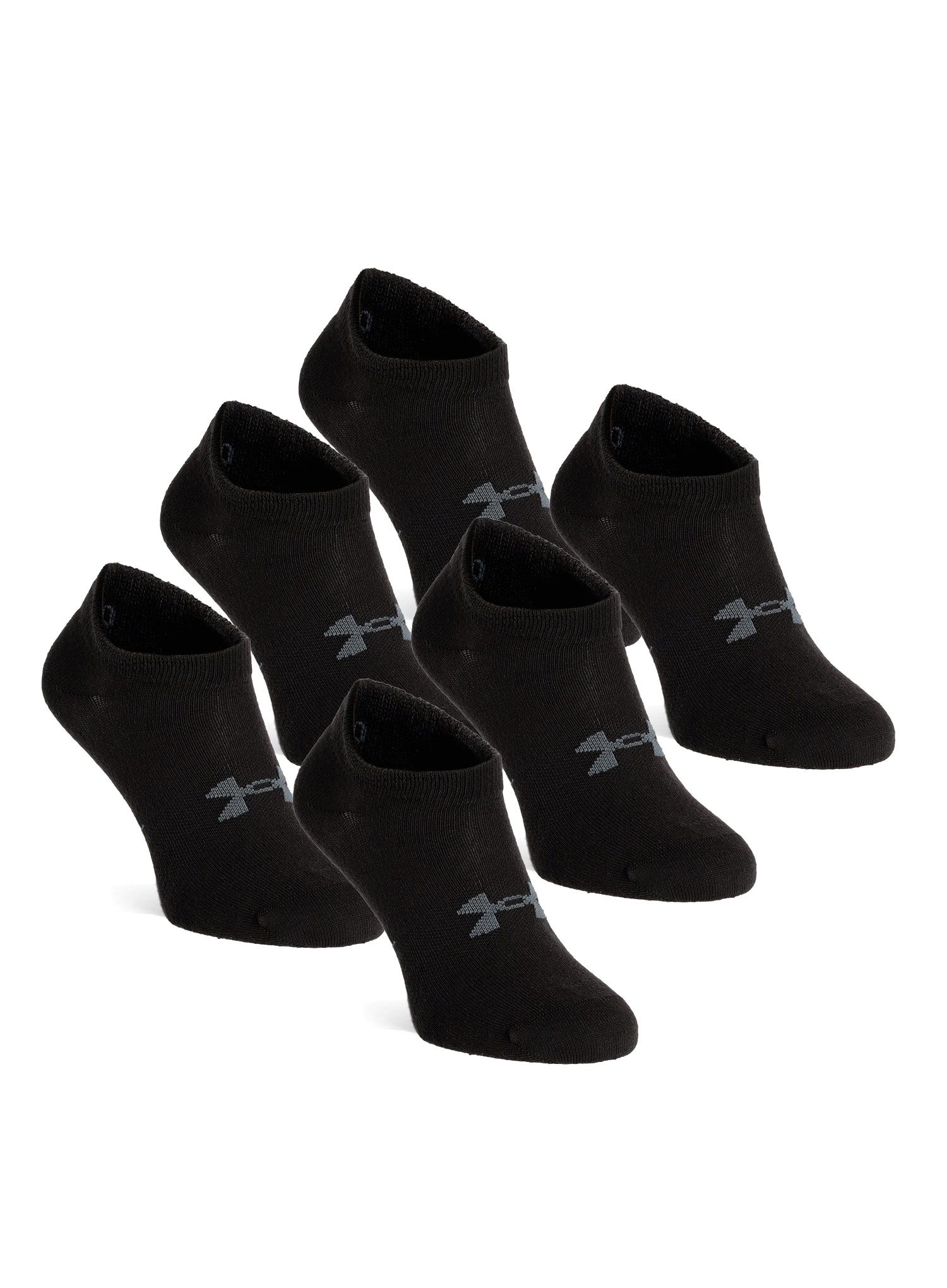 Ponožky Under Armour Essential No Show (6 par) - black/pitch gray