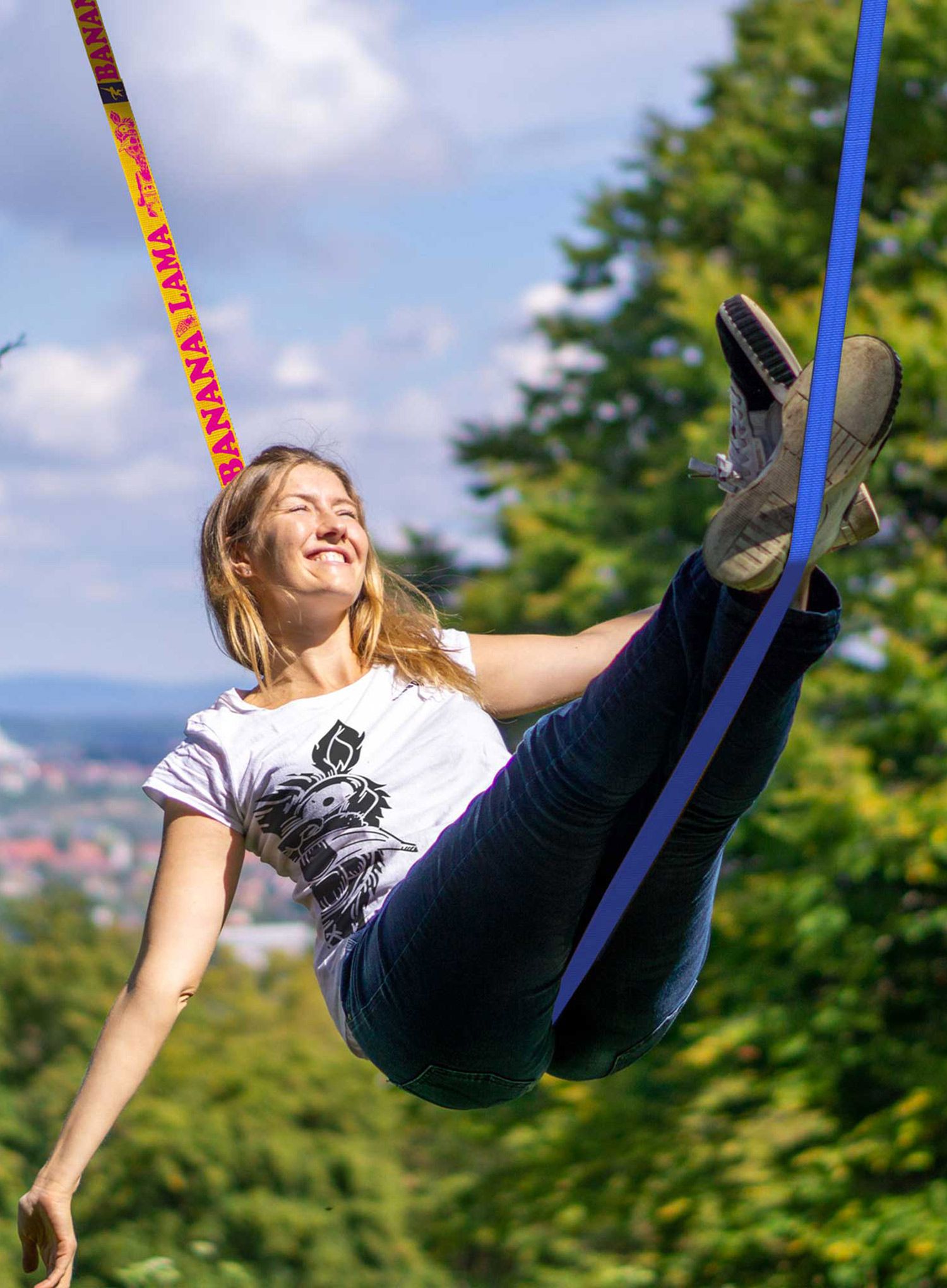 Slackline Gibbon Slacklines Bananalama Treewear Set