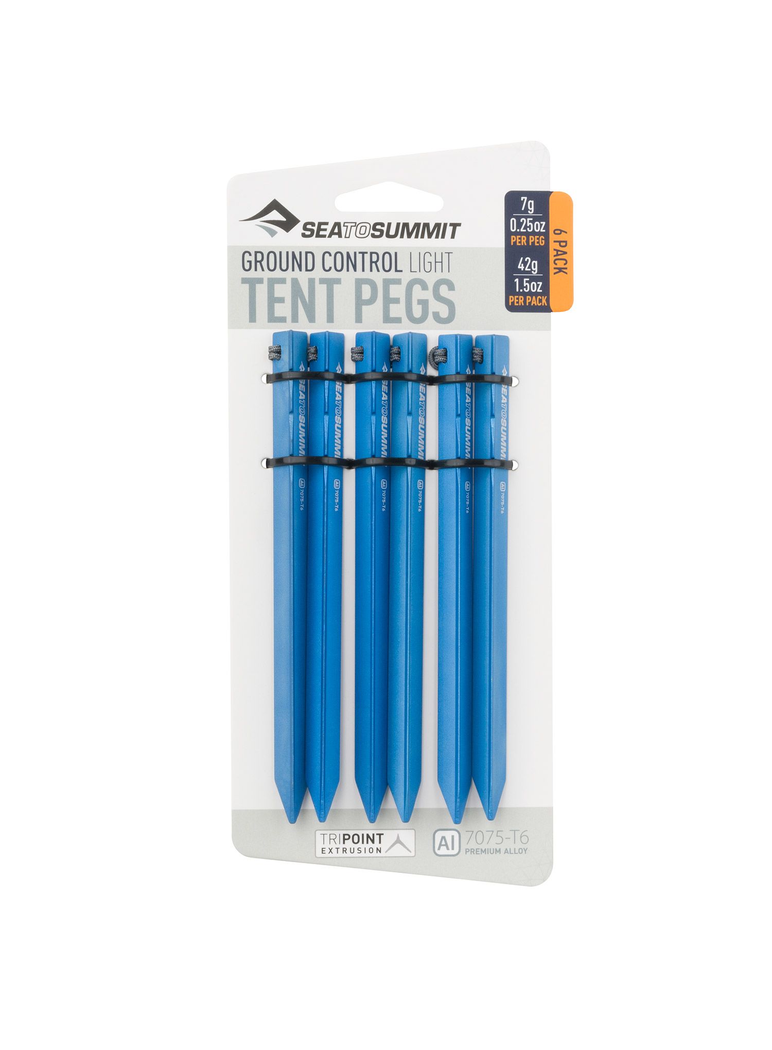 Stanové kolíky Sea To Summit Ground Control Light Tent Pegs (6 Pack)