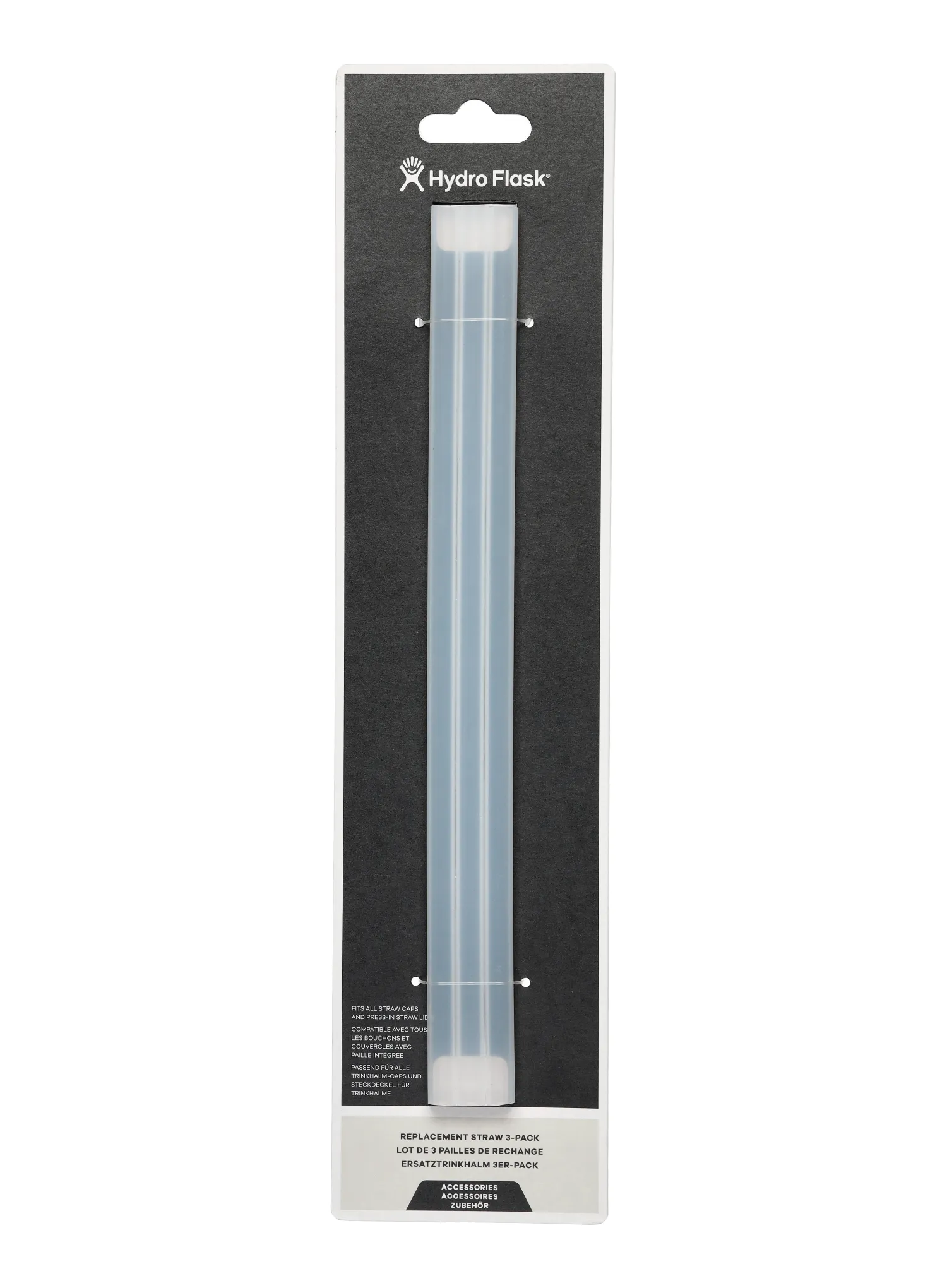 Brčka na opakované použití Hydro Flask 3-Pack Replacement Straws - clear