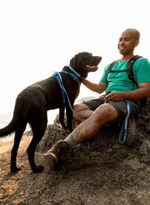 Vodítko pro psa Ruffwear Front Range Leash - mountains logo