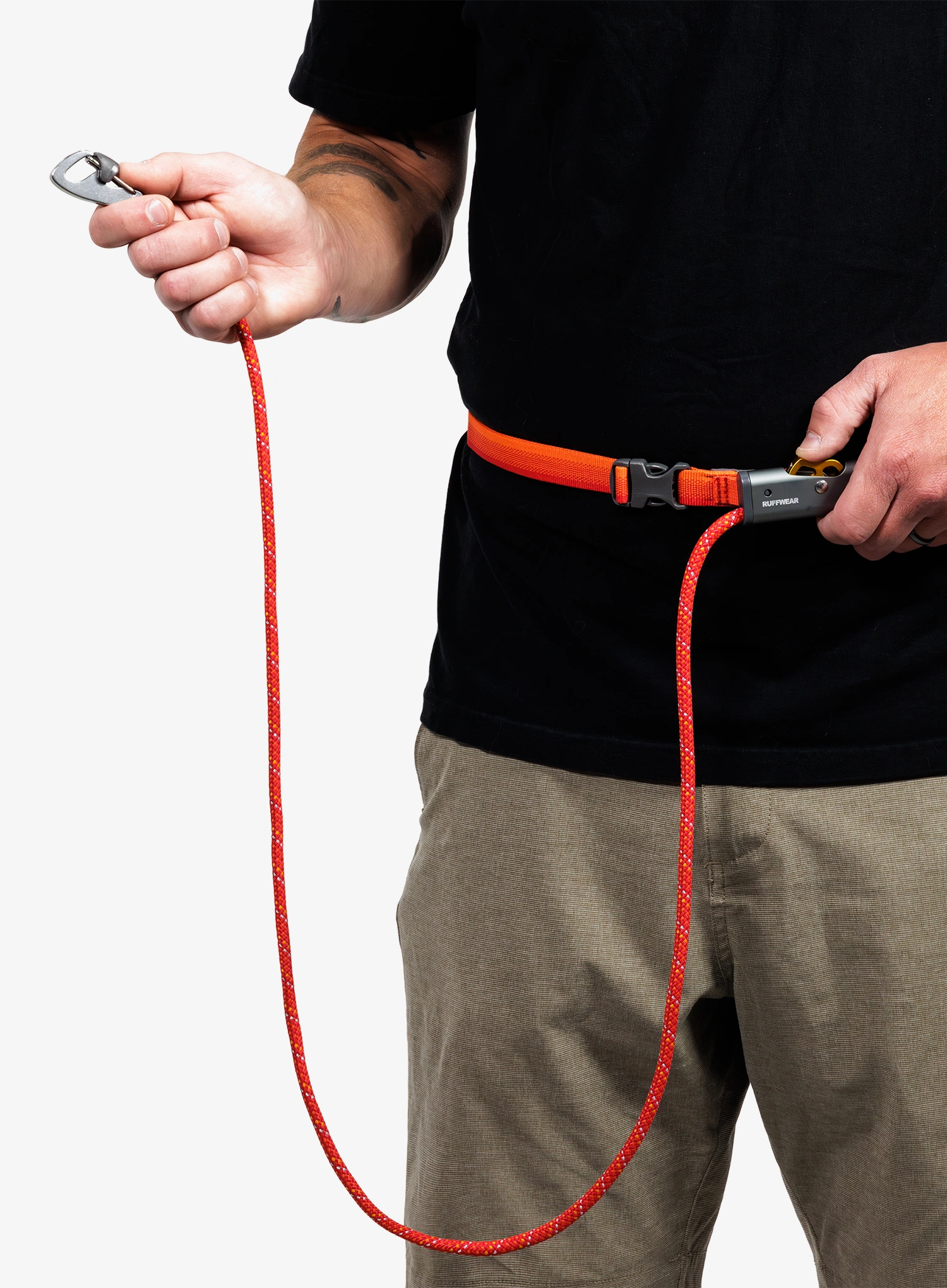 Vodítko pro psa Ruffwear Hitch Hiker Leash - red currant