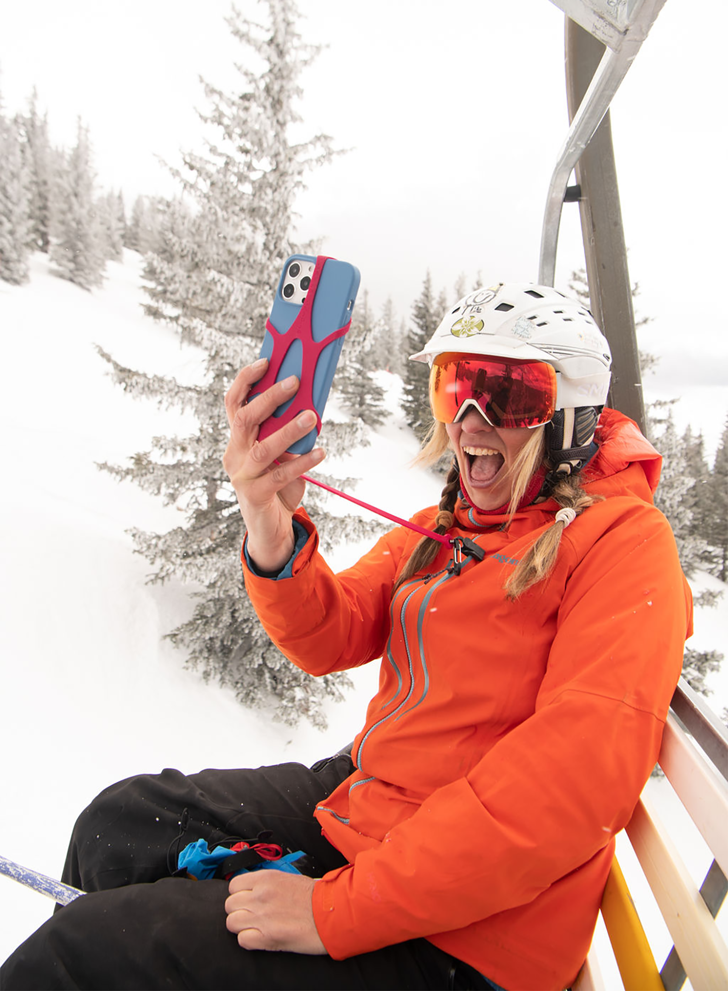 Šňůrka na telefon Koala 2.0 Super-Grip - campfire gray
