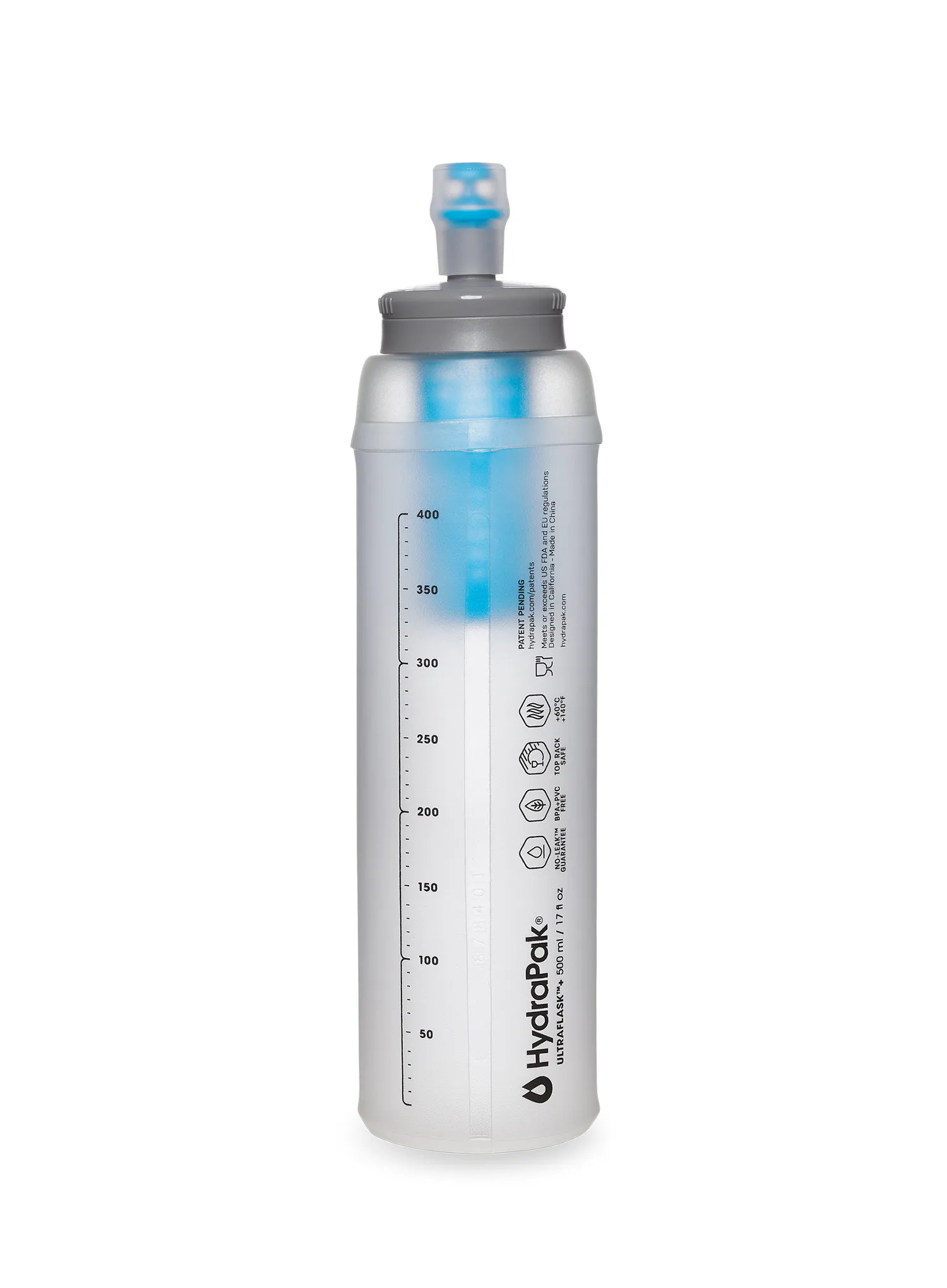 Soft flask HydraPak Ultraflask+ 500ml Filter Kit - clear