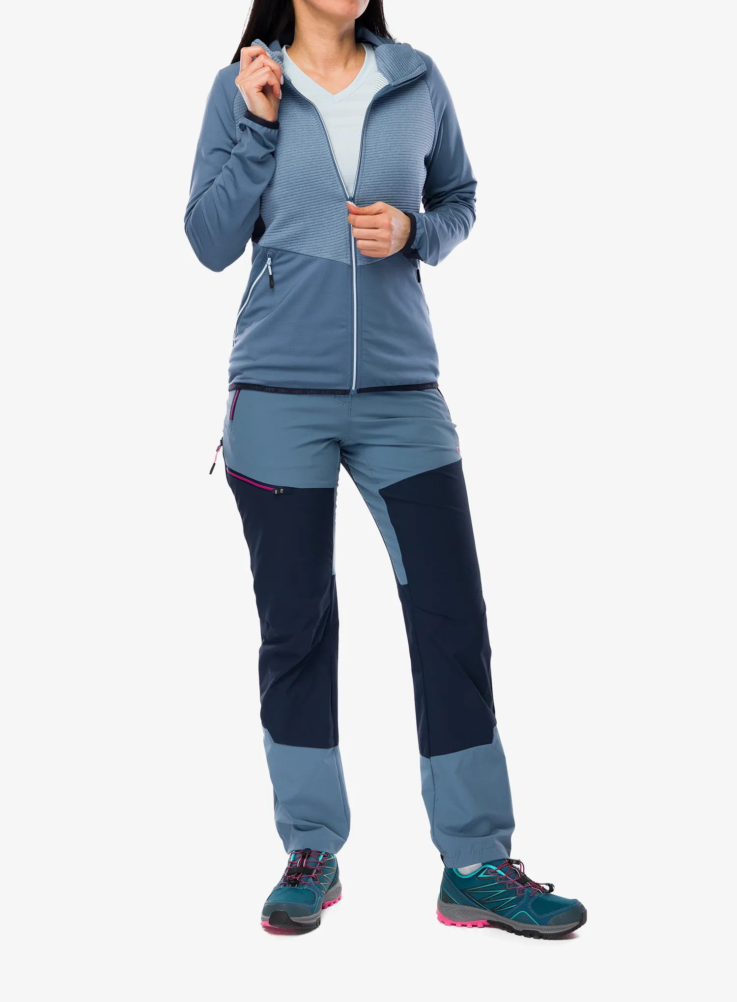 Softshellová bunda dámská CMP Omber Jacket Fix Hood - space