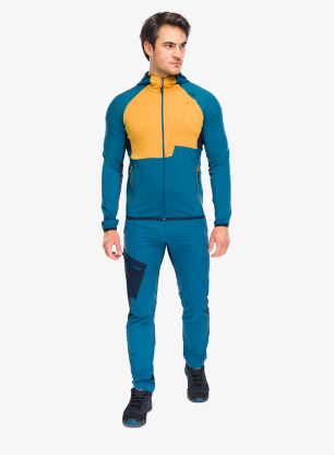Softshellová bunda pánská CMP Rils Jacket Fix Hood - petroleum