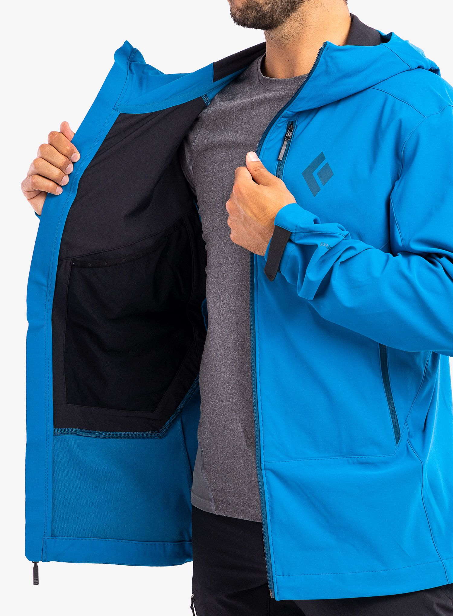 Softshellová bunda Black Diamond Dawn Patrol Shell - kingfisher