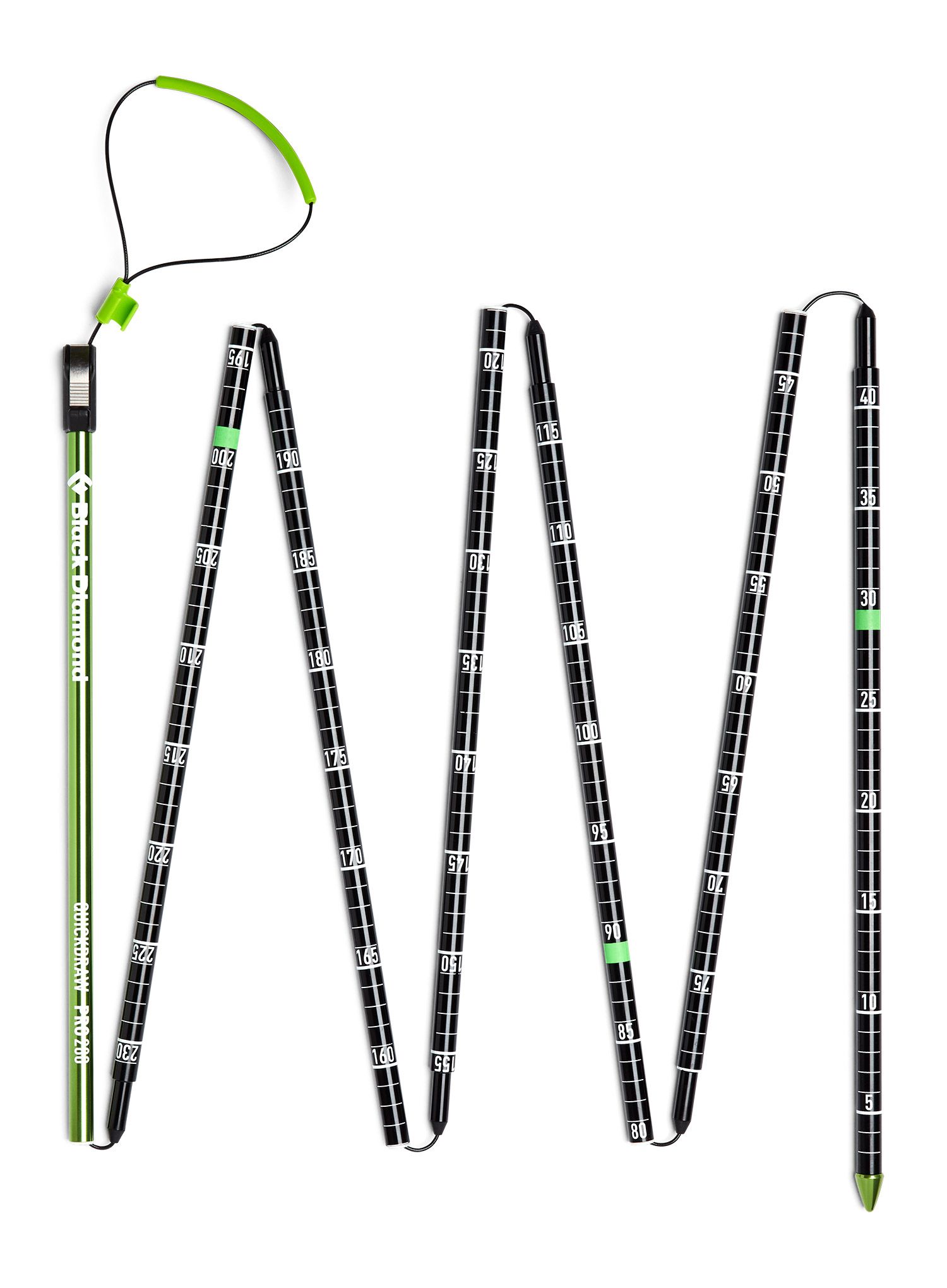 Lavinová sonda Black Diamond Quickdraw Pro Probe 280 - green