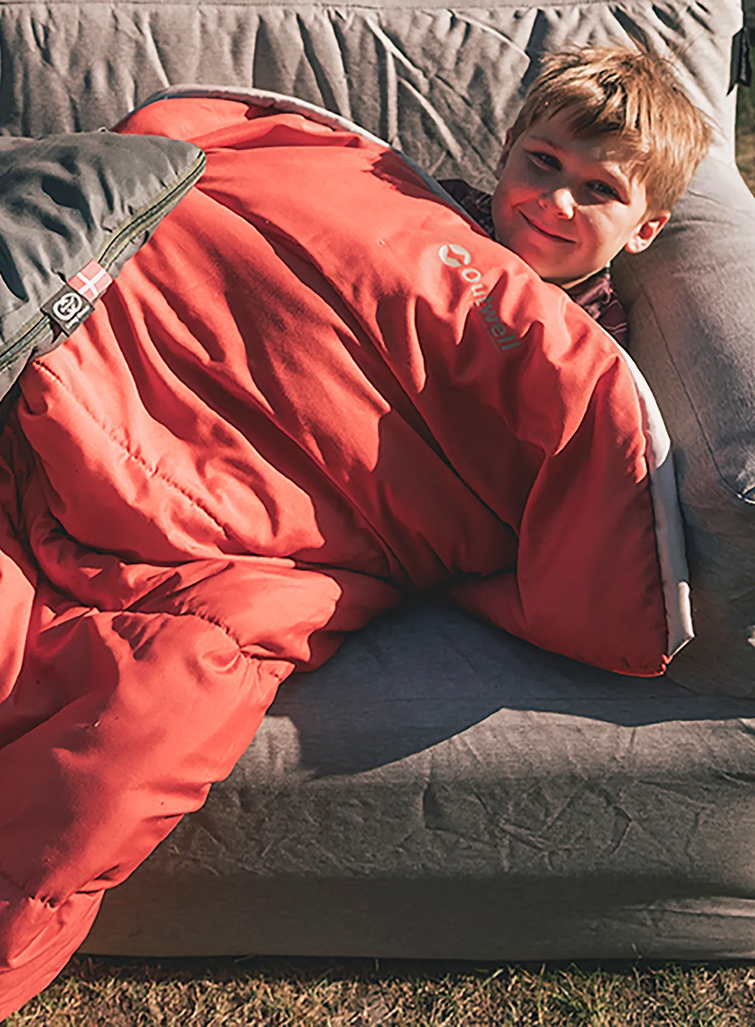 Dětský spacák Outwell Champ Kids (130 cm) - burnt red