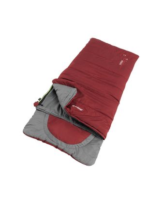 Dětský spacák Outwell Contour Junior (140 cm) - red/grey