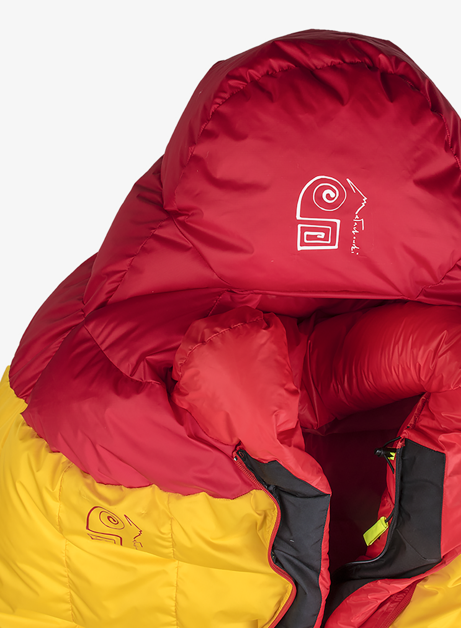 Péřový spacák Małachowski 1000 Guide Pro (165-176 cm) - yellow/red