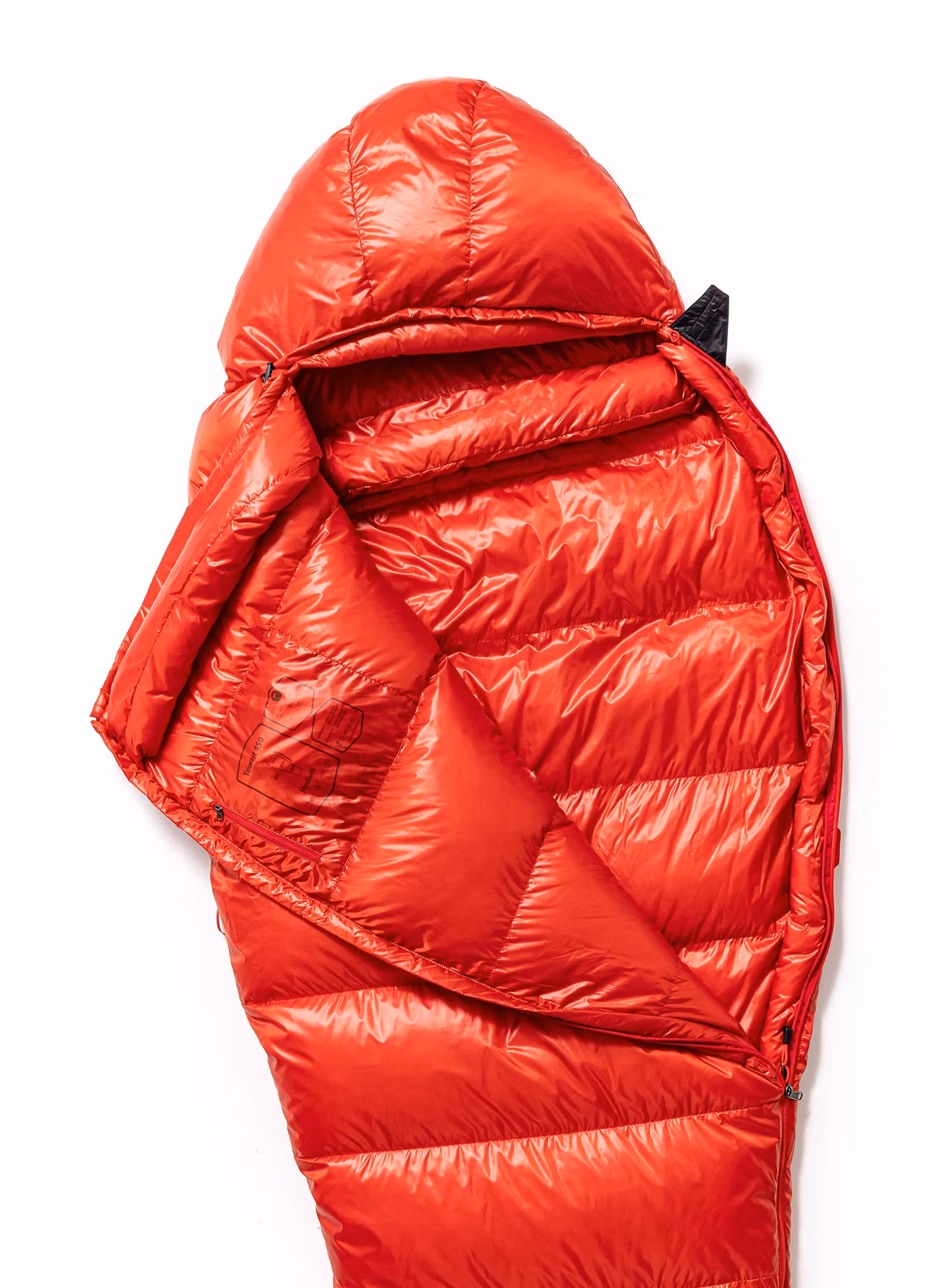 Péřový spacák Małachowski Tourist 250 XL LZ (189-200 cm) - red