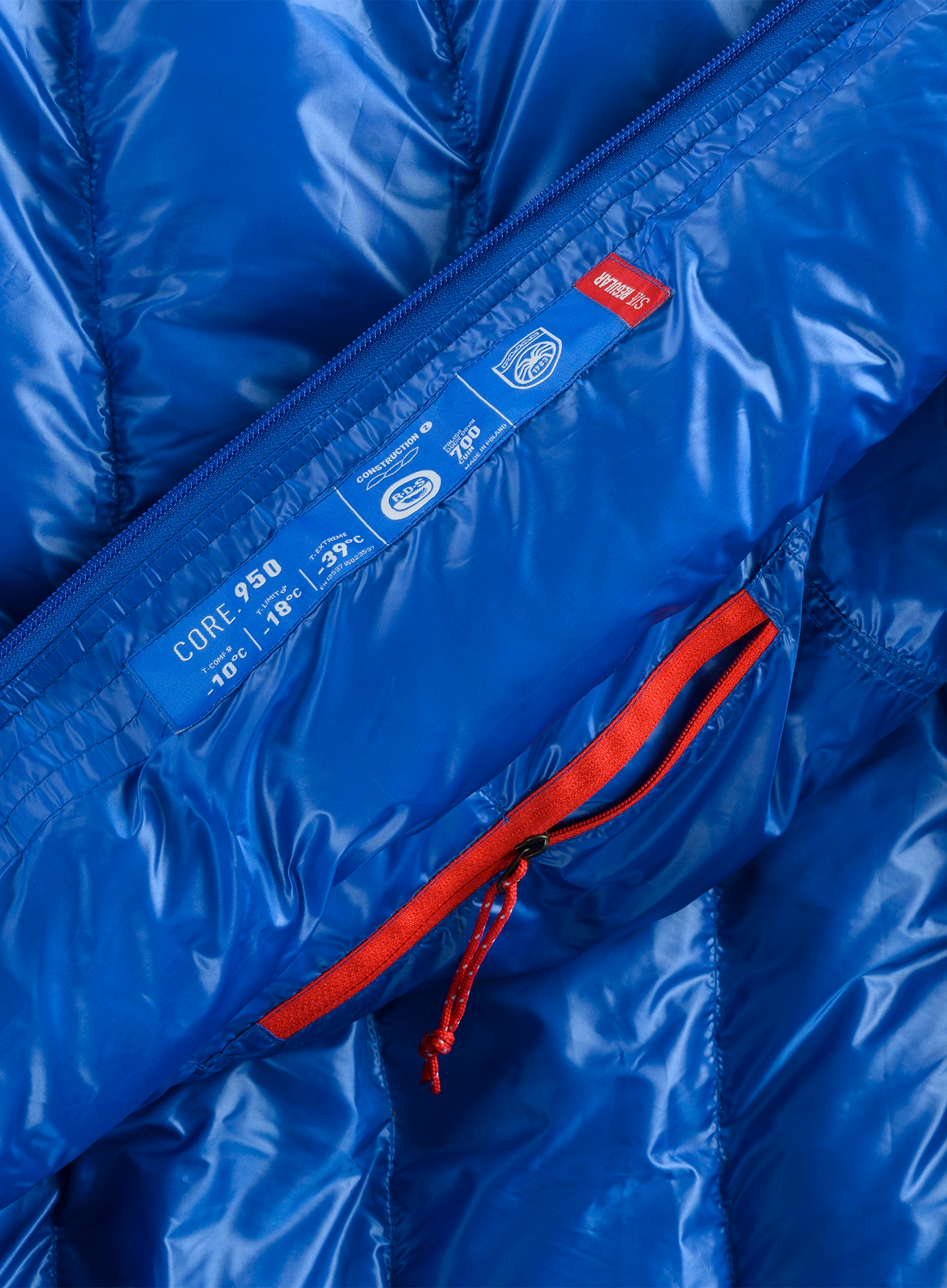 Péřový spacák Pajak Core 950 Sleeping Bag Duck (180 cm) - blue