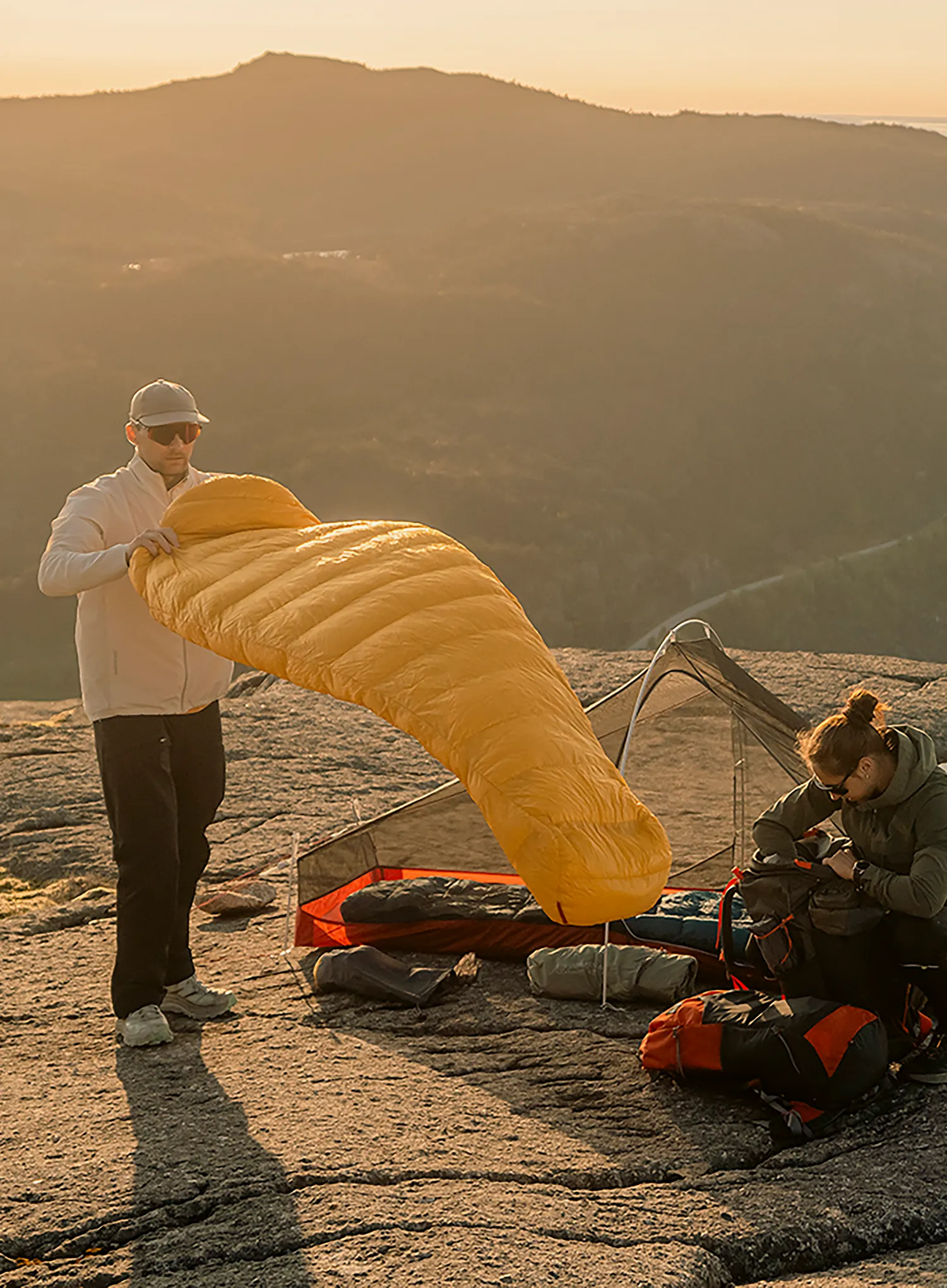 Péřový spacák Robens Couloir 750 (195 cm) - yellow